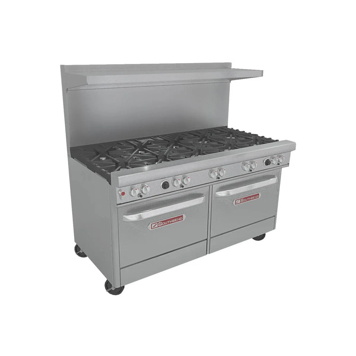 Southbend X-4601DD 60" Ultimate Restaurant Range w/ (10) Open Burners, (2) Standard Ovens, 420.000 BTU