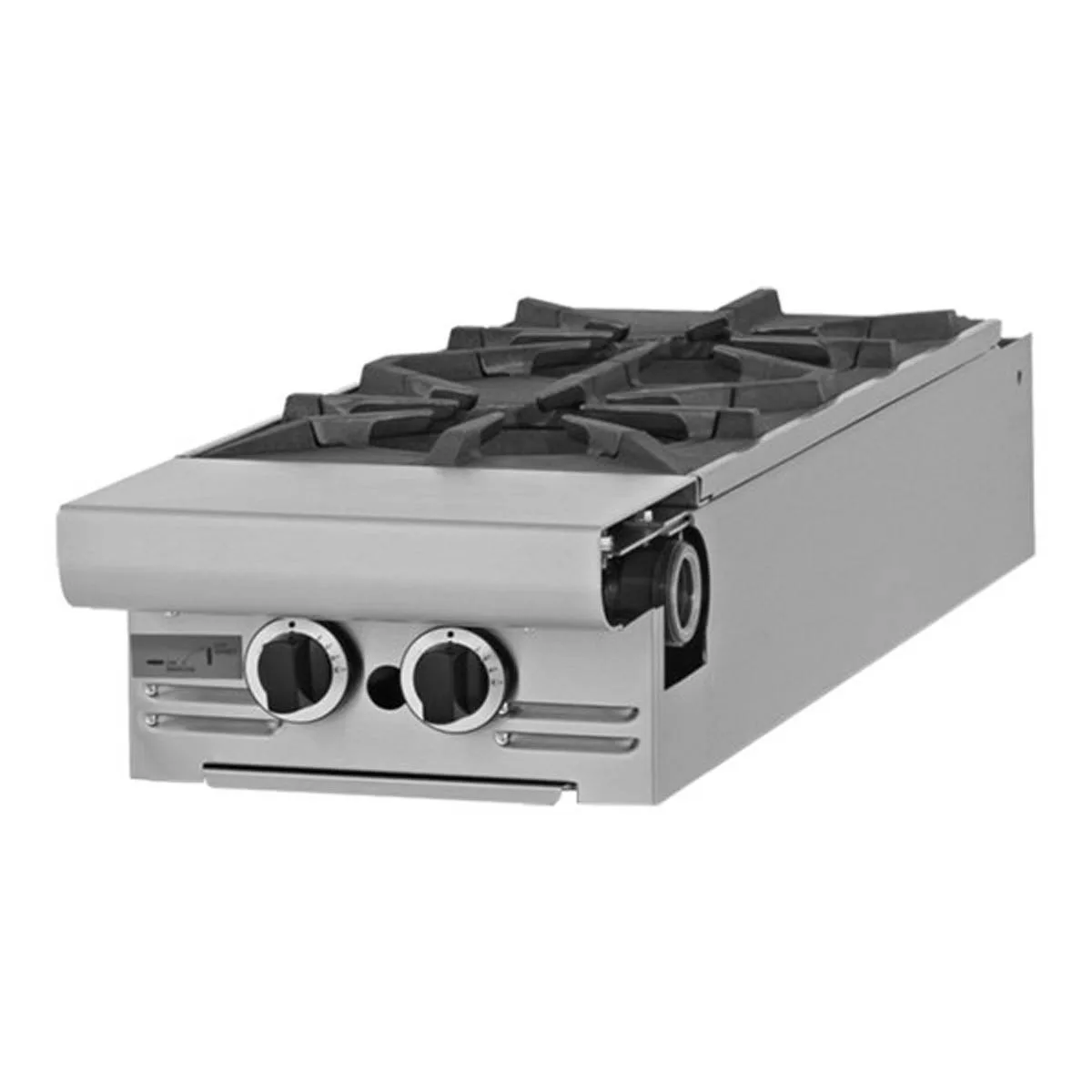 Garland US Range M4T Gas 17" Heavy Duty Range w/ (2) Open Burners, Modular Base, 70.000 BTU