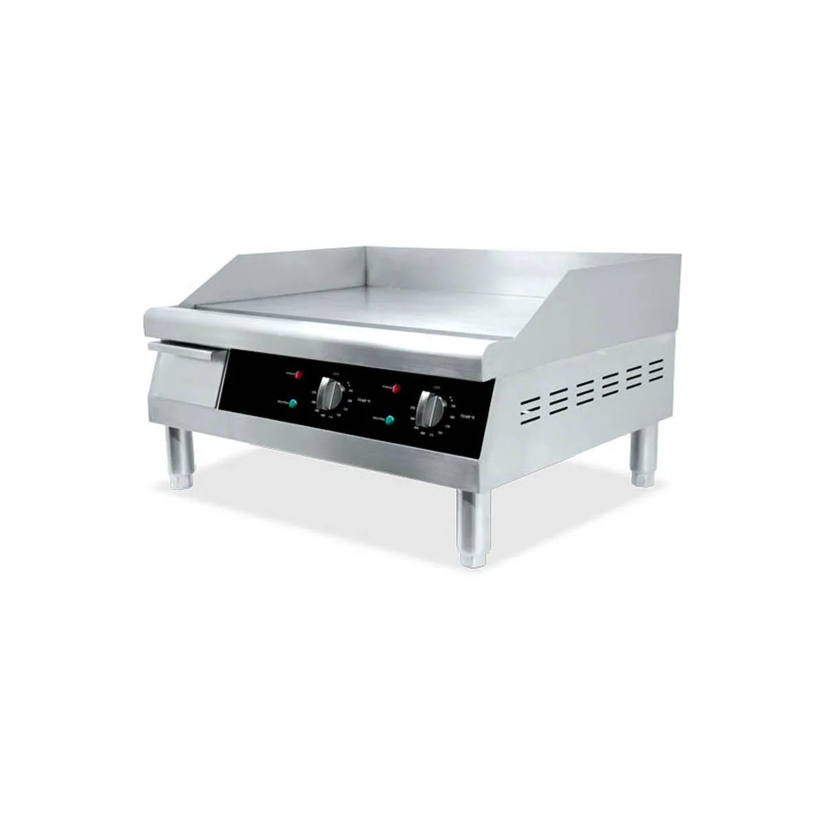 Omcan USA 43213 24" Countertop Electric Griddle with 24" x 15.5" Surface, Thermostatic Controls, 220v