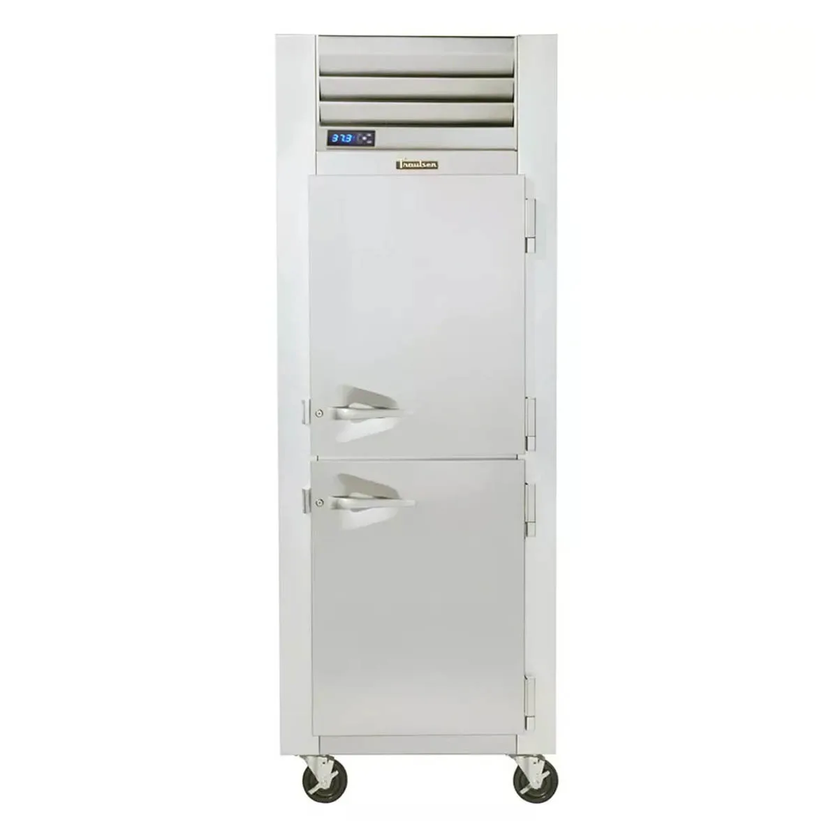 Traulsen G10002P 30" 1-Section Pass-Thru Refrigerator w/ 4 Half Solid Doors (right hinged), Top Mount, 24.72 cu. ft.