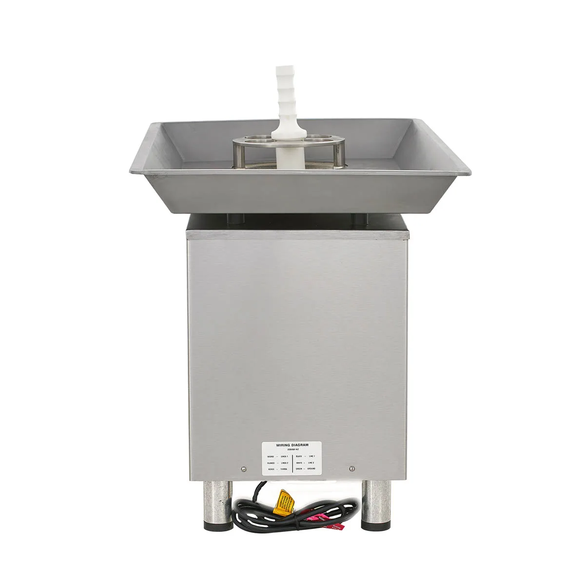 Pro-Cut KG-32-MP Bench Electric Meat Grinder, #32 Hub, 3 HP, 3300 lbs/hr, 3/16" Plate, Cast Iron Headstock, 220V 2.25kW