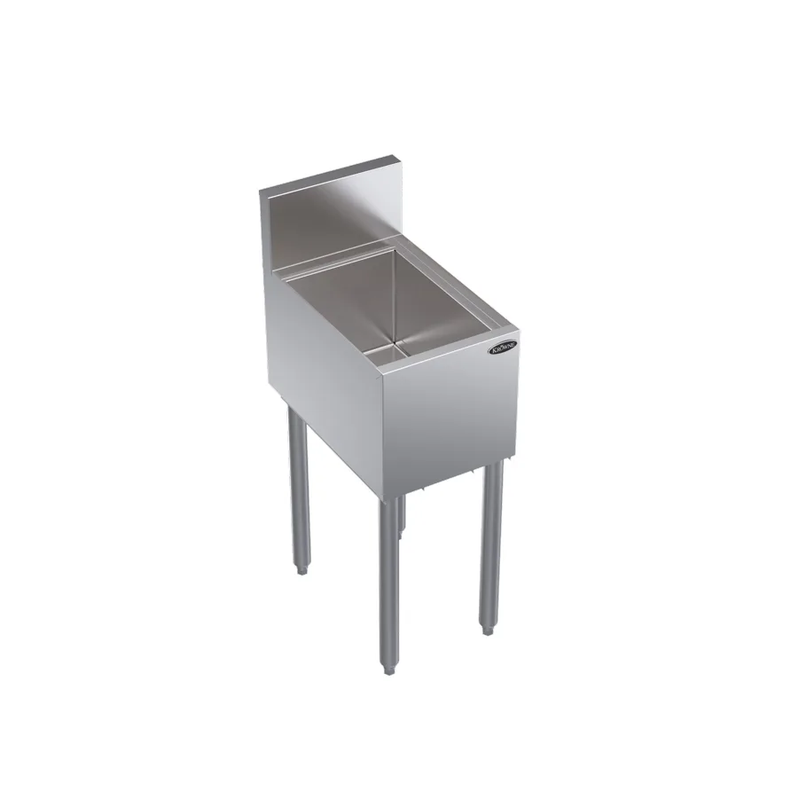Krowne KR19-12 12" Underbar Ice Bin/Cocktail Unit w/ 25 lbs., 10" Bin Depth, No Cold Plate