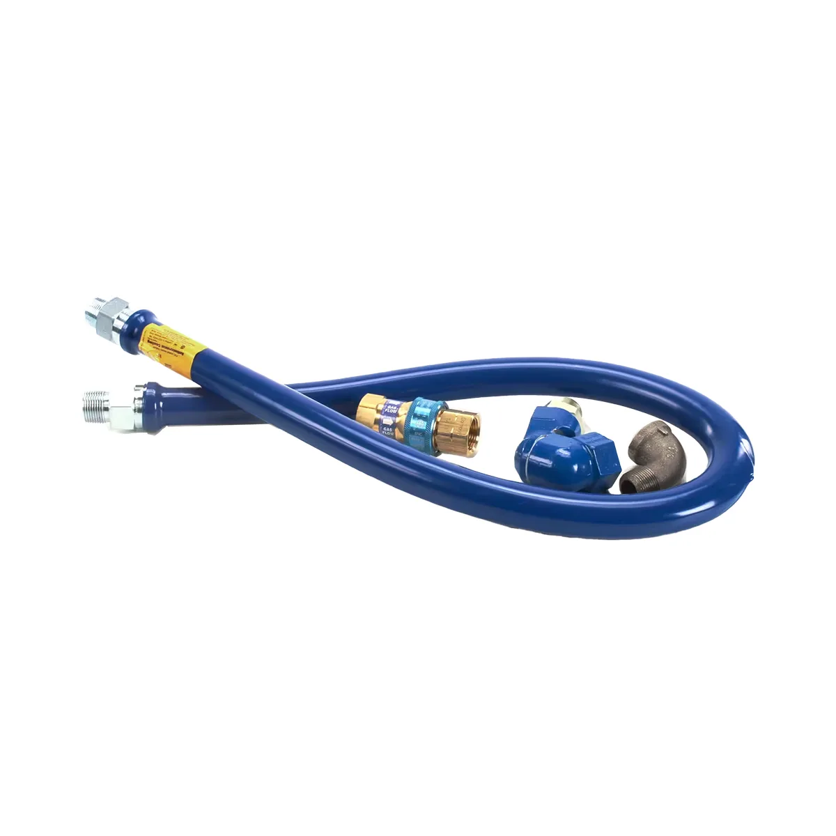 Dormont 1675BPQS48 SnapFast 48" Gas Connector Kit w/ Swivel MAX and Elbow, 3/4" Diameter