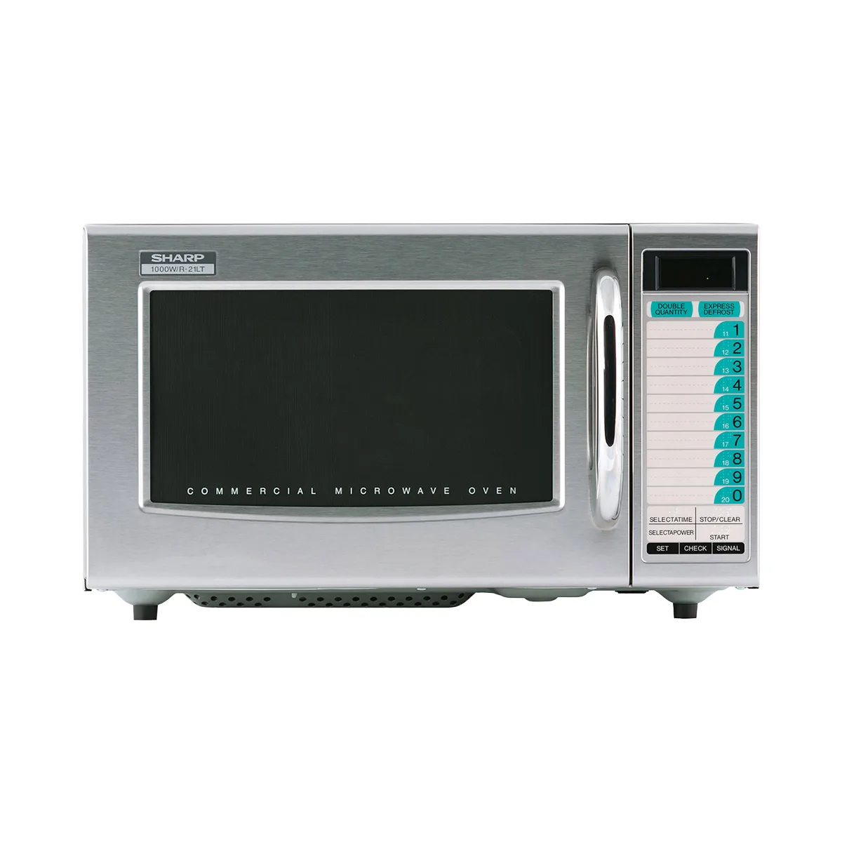 Sharp R-21LTF 1000W Medium Duty Commercial Microwave Oven, Touch Control, 10 Memory, 120V