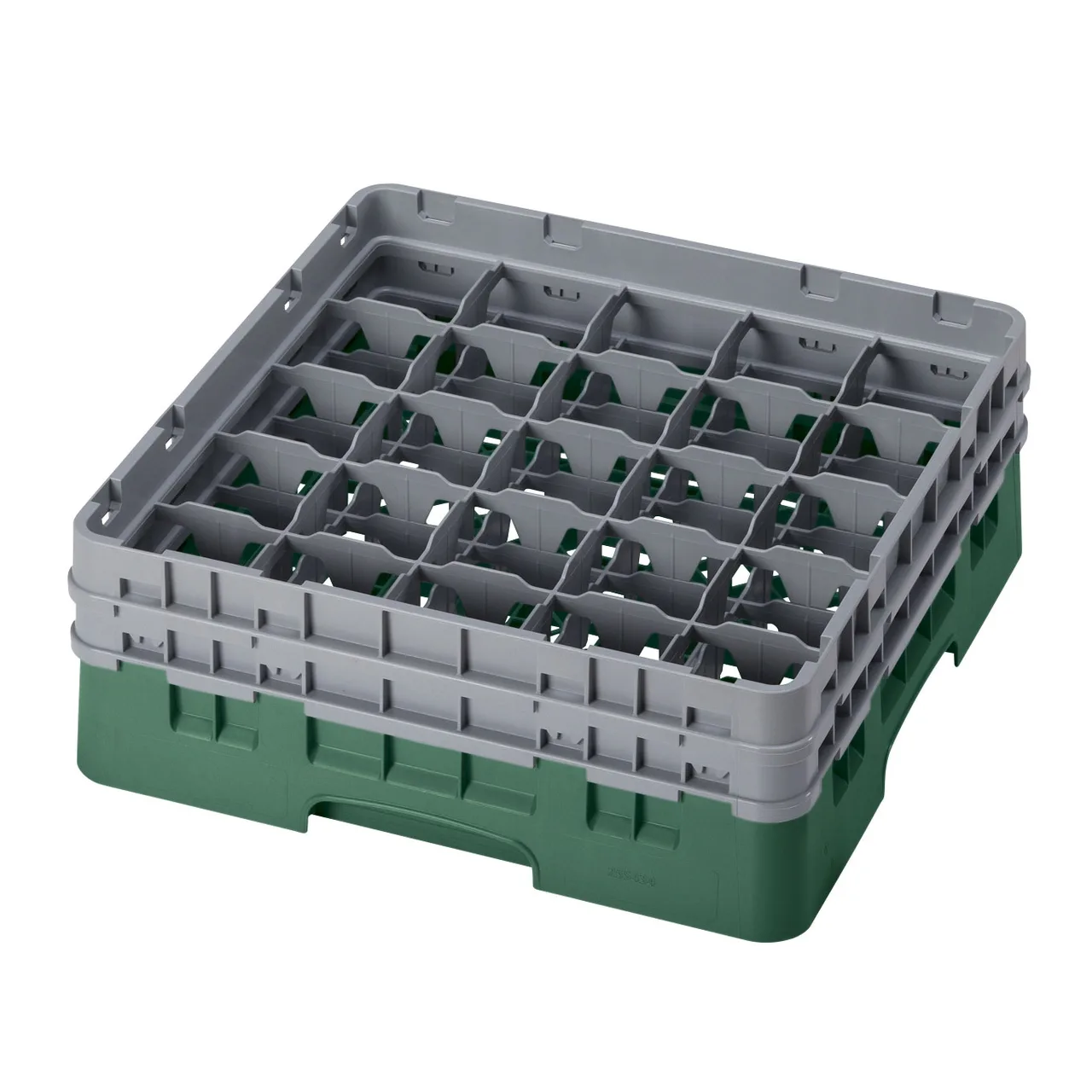 Cambro 25S434119 Camrack Glass Rack, Sherwood Green, 19-3/4" x 19-3/4", 25 Compartments, 3-7/16" Max Dia, 5-1/4" Max Height
