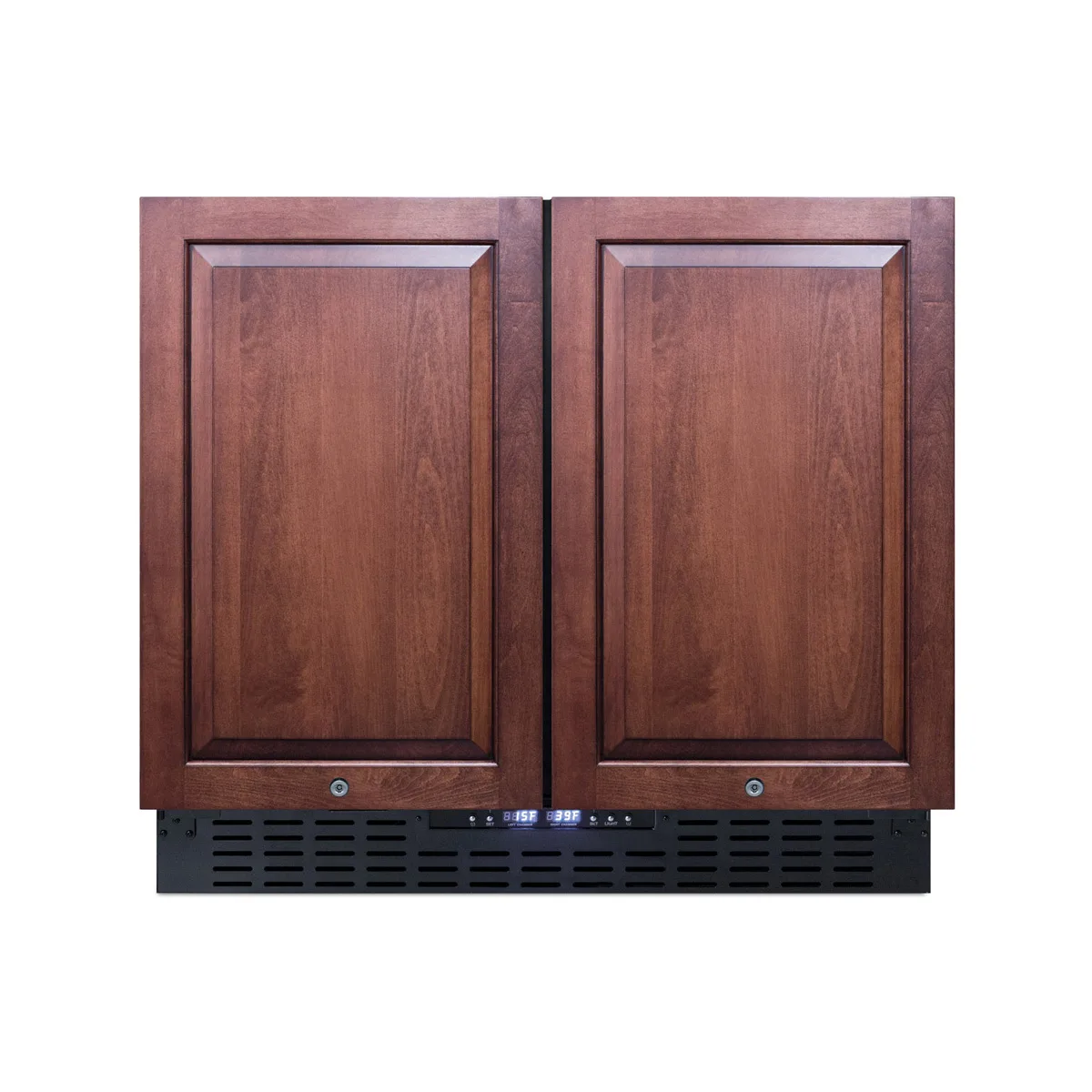 Summit FFRF36IF 36" Built-in or Freestanding Refrigerator Freezer in Black, Panel Ready Doors, 5.8 cu. ft.