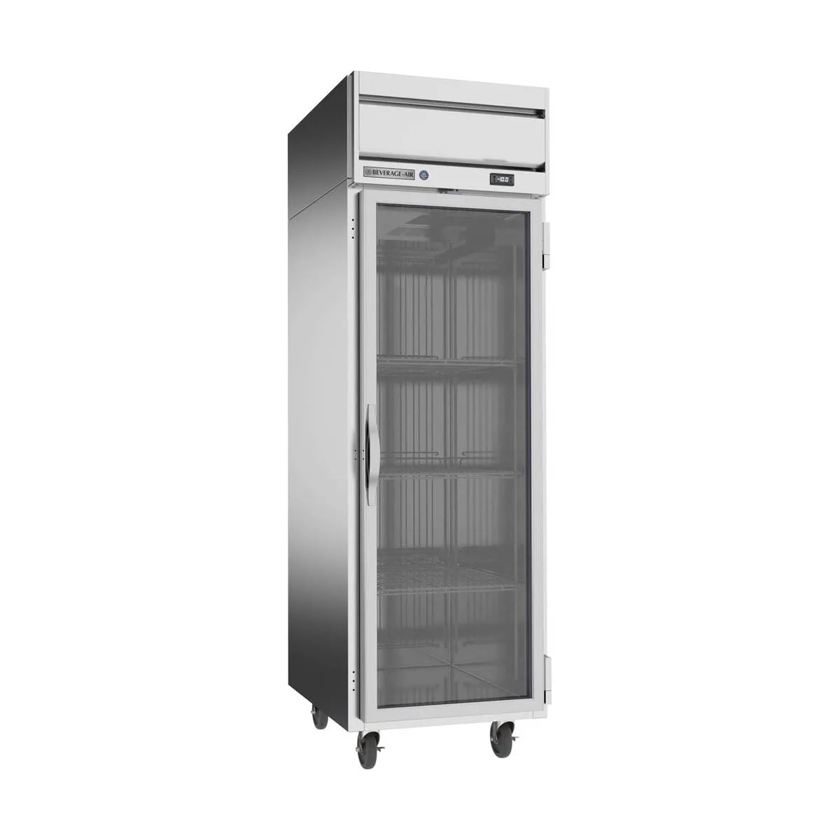 Beverage Air HFPS1HC-1G 26" One Section Reach-In Freezer w/ Glass Door, Stainless Steel, 21 cu. ft.