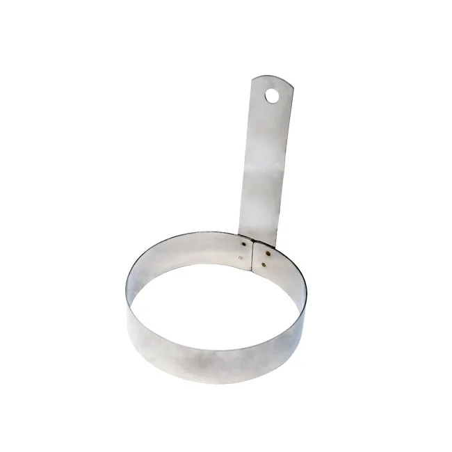 Omcan USA 80772 Egg Ring - 4" Stainless Steel Kitchen Accessory for Round Eggs, Durable Design