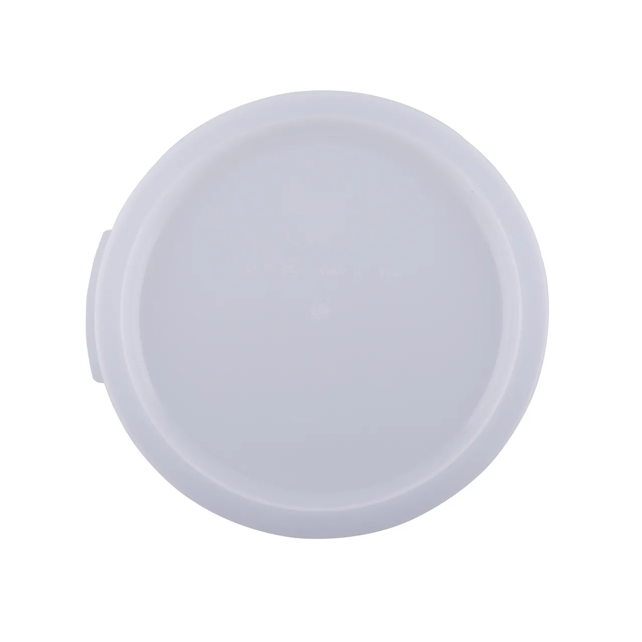 CAC China FS2R-1282CV-T Round Storage Container Cover, 12‑22 Qt, Clear Polypropylene, Dishwasher Safe