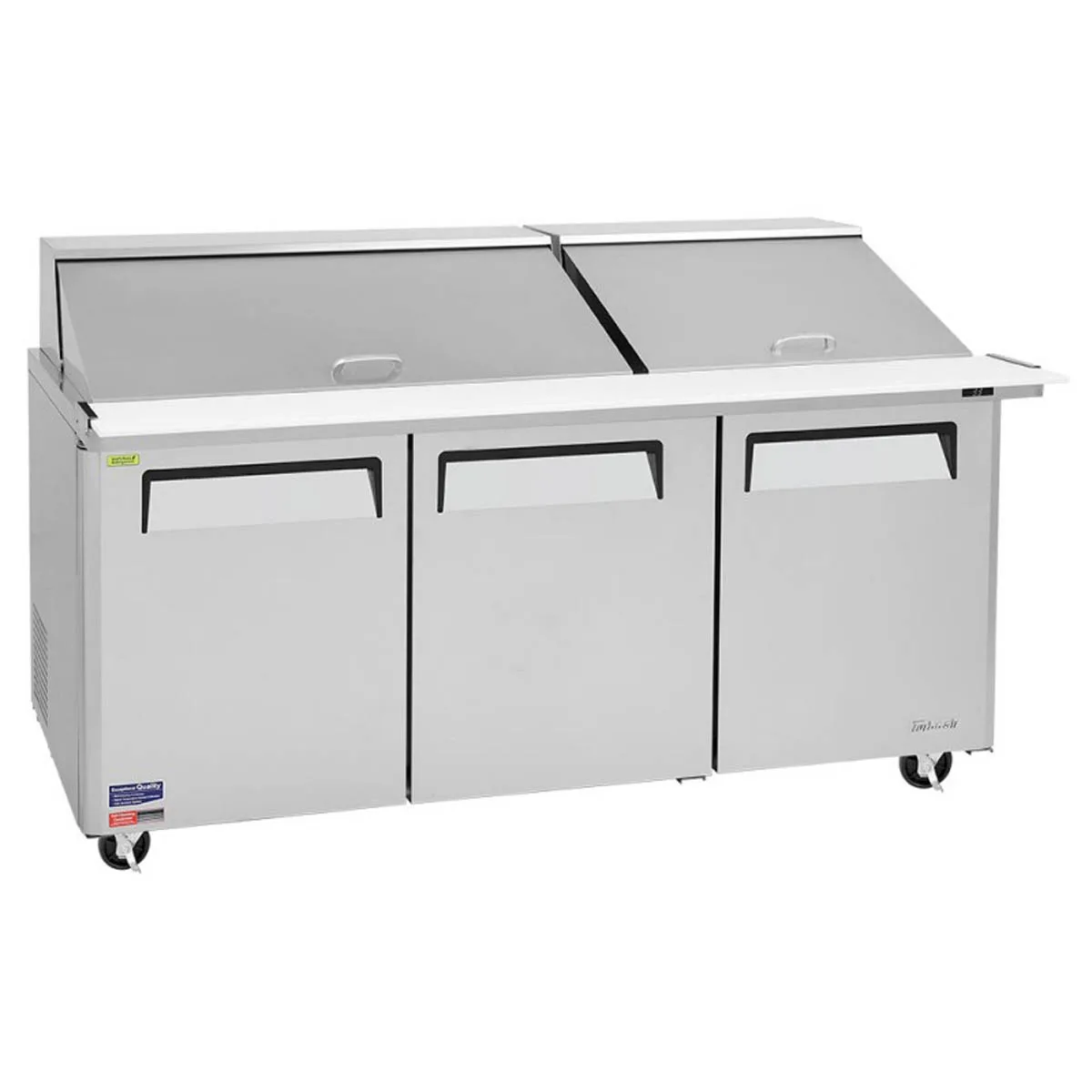Turbo Air MST-72-30-N 72" Mega Top Sandwich/Salad Prep Table w/ 3 Doors, 30 Pans