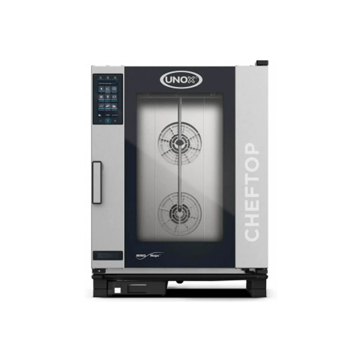 UNOX XAVC-1011-GPLM Half Size 10 Pan Gas Combi Oven w/ MIND.Maps Plus, Touchscreen, 7.,000 BTU