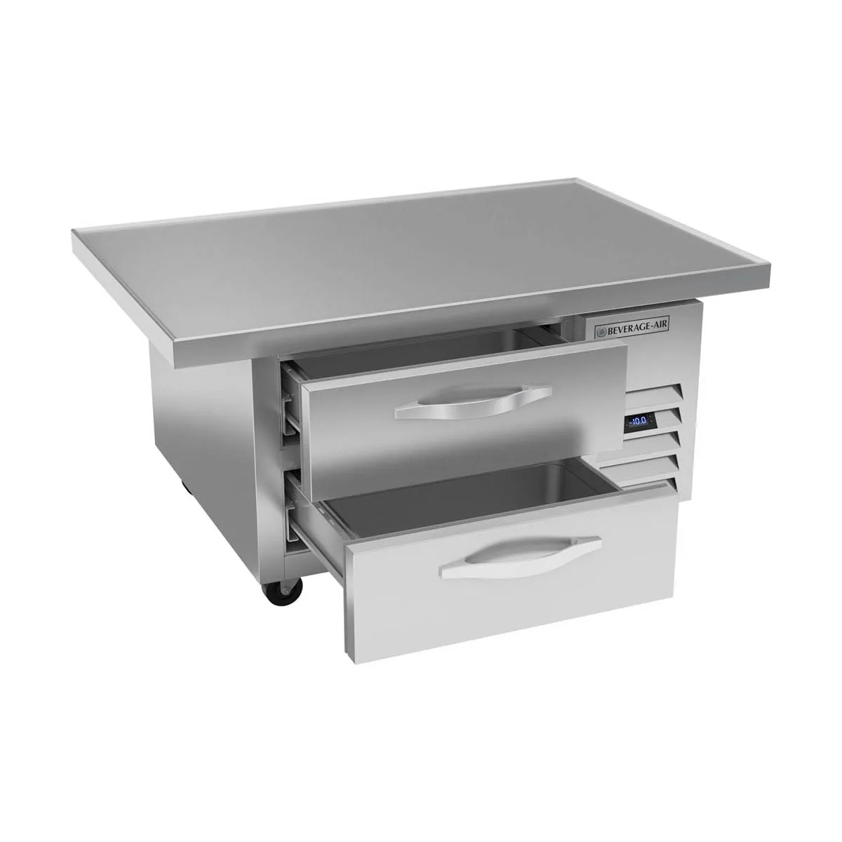 Beverage Air WTFCS36HC-48 48" 2 Drawers Worktop Cook Stand Freezer w/ Marine Edge