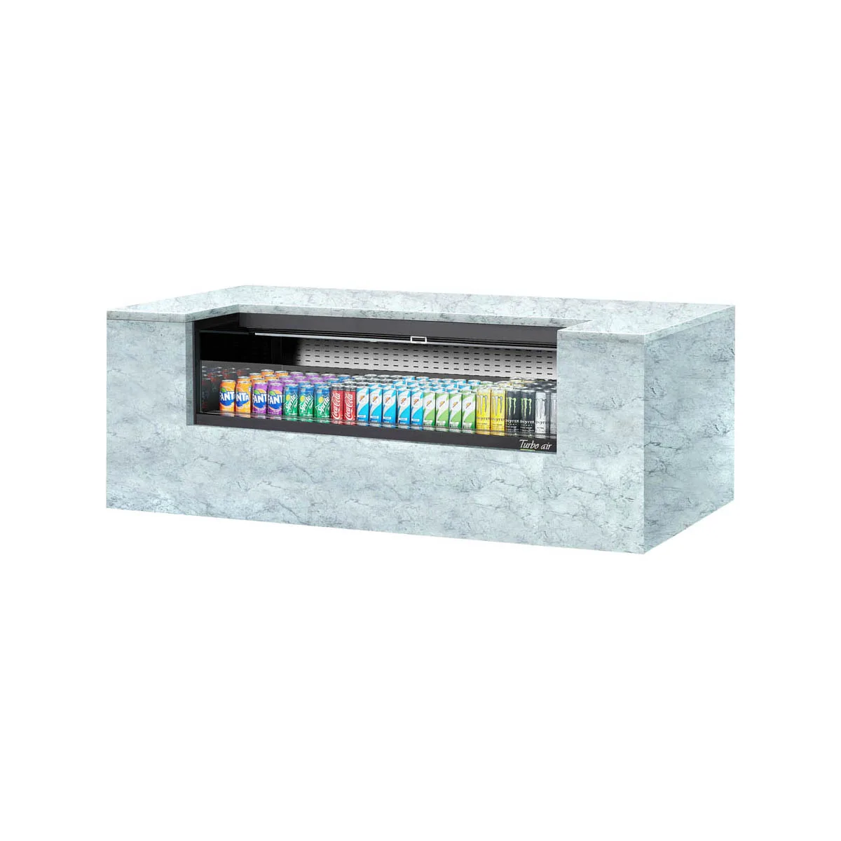 Turbo Air TOM-60UC-W(B)-N 60" Drop In Open Refrigerated Deli Display Case
