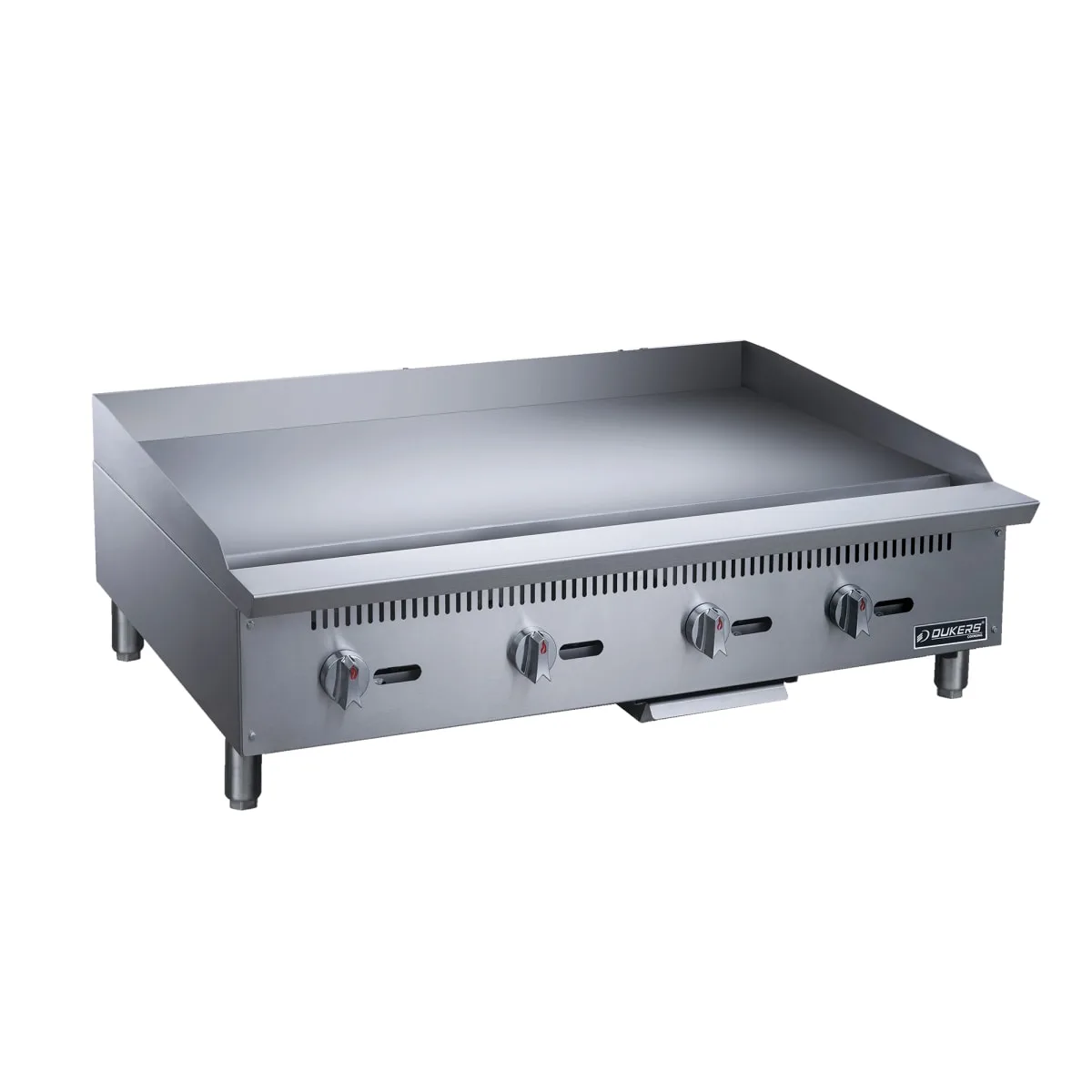 Dukers DCGMA48 48" Gas Griddle w/ Manual Controls - 1" Steel Plate, Convertible