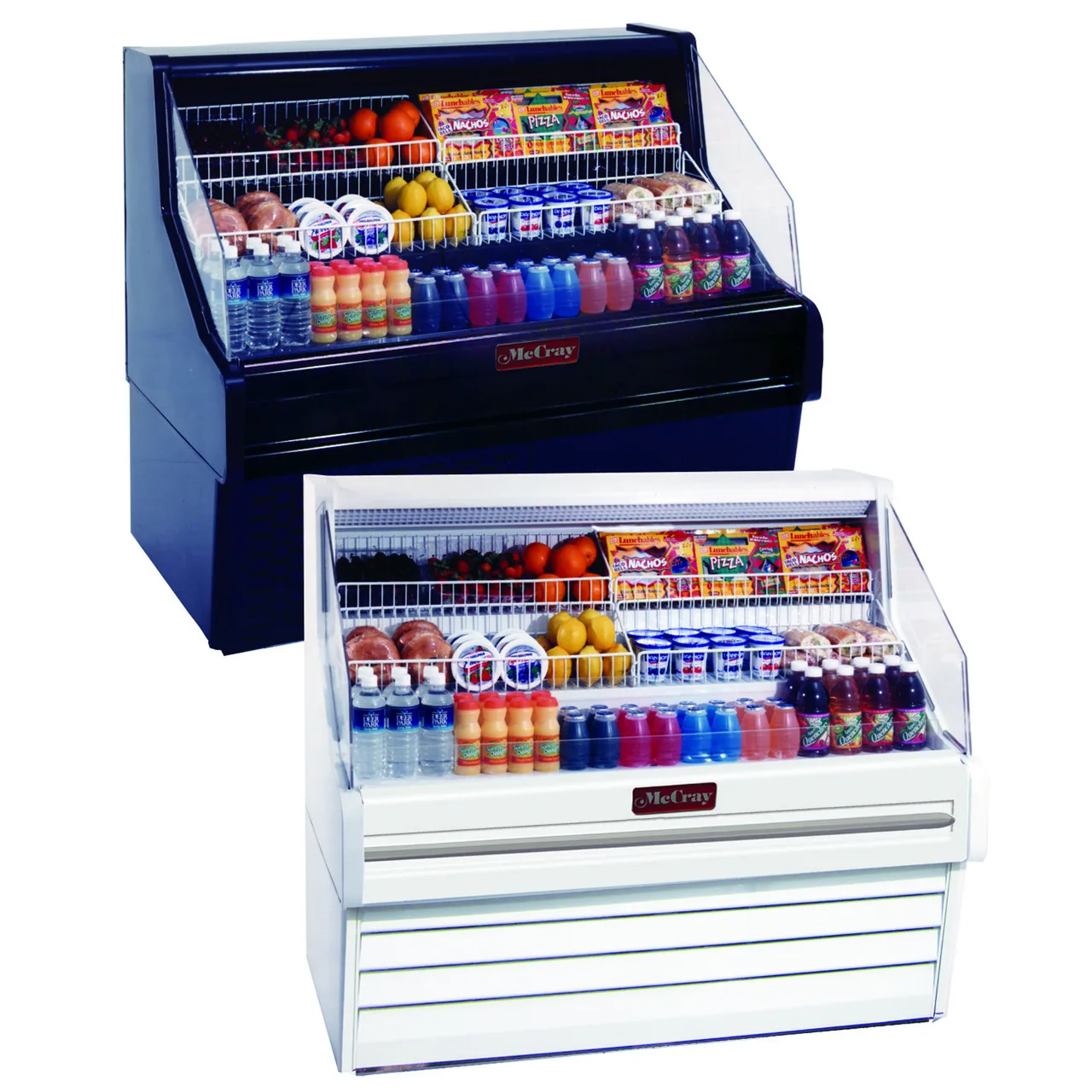 Howard-McCray R-OS30E-3-B-LED 39'' Horizontal Open Impulse Merchandiser in Black, Remote