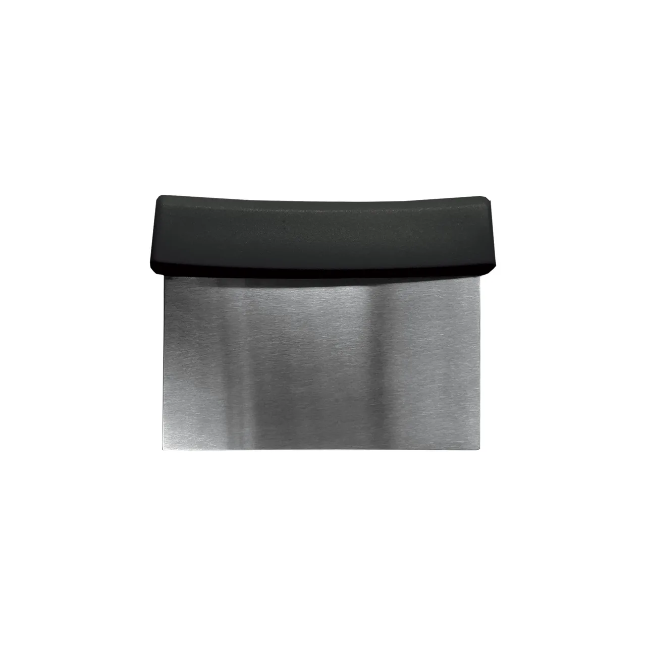 CAC China SCPS-6K Dough Scraper, 6"x3-1/8", Stainless Steel Blade, Polypropylene Handle, Black