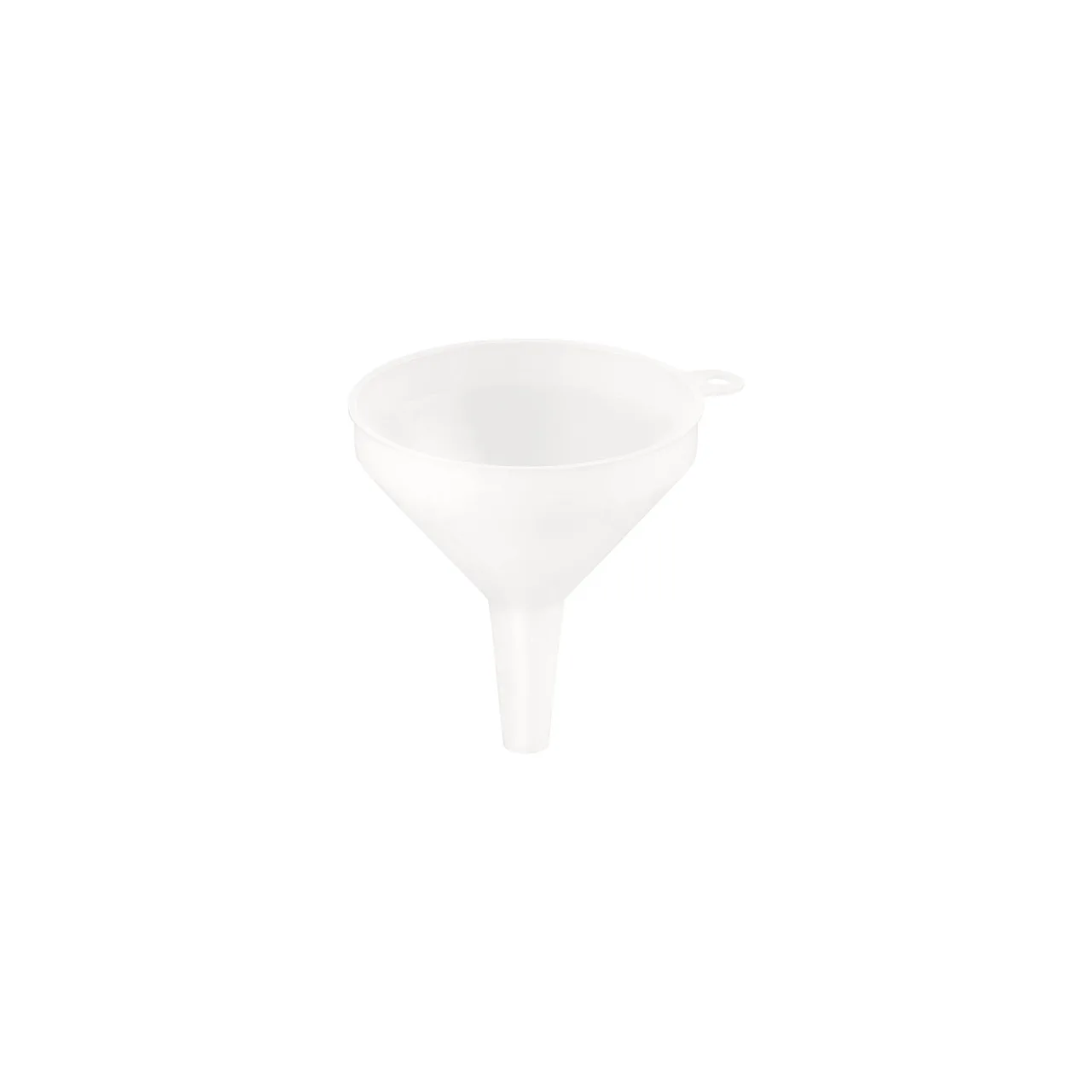 CAC China SFNP-8W Funnel, 8 oz (6-12 oz Capacity), 4" Dia., Round Polyethylene, White