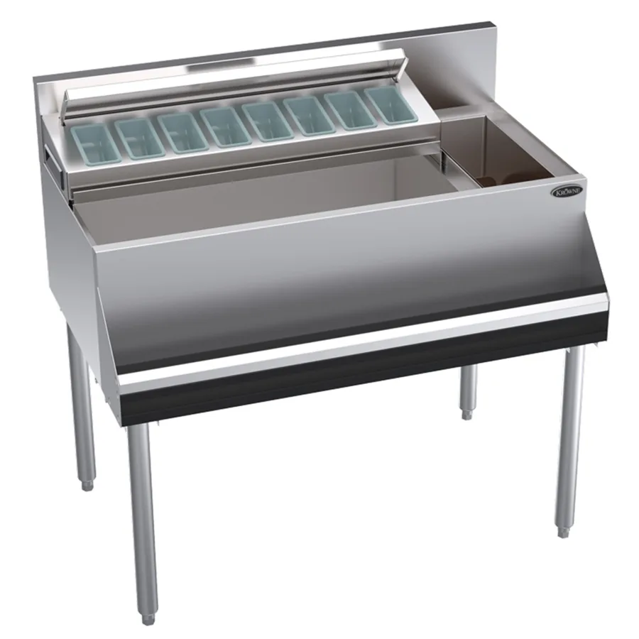 Krowne KR24-MS38L-10 Bottle Well Bin Underbar Ice Bin/Cocktail Station
