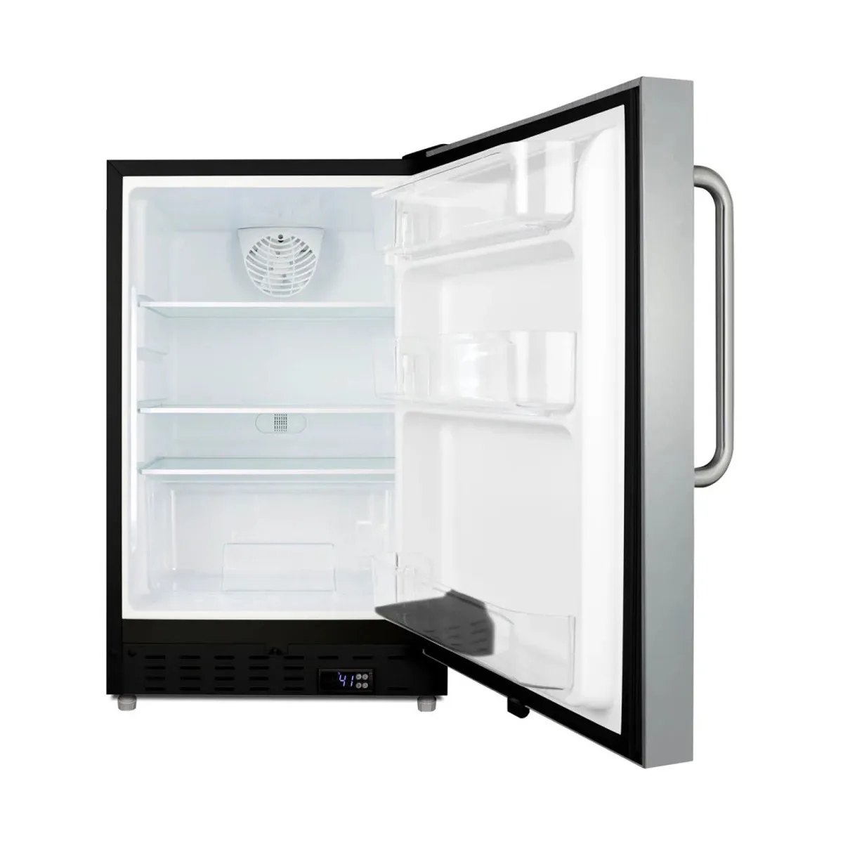Summit ALR47BCSS  20" Built-in or Freestanding Undercounter Refrigerator, Stainless Steel, ADA compliant, 3.5 cu. ft.