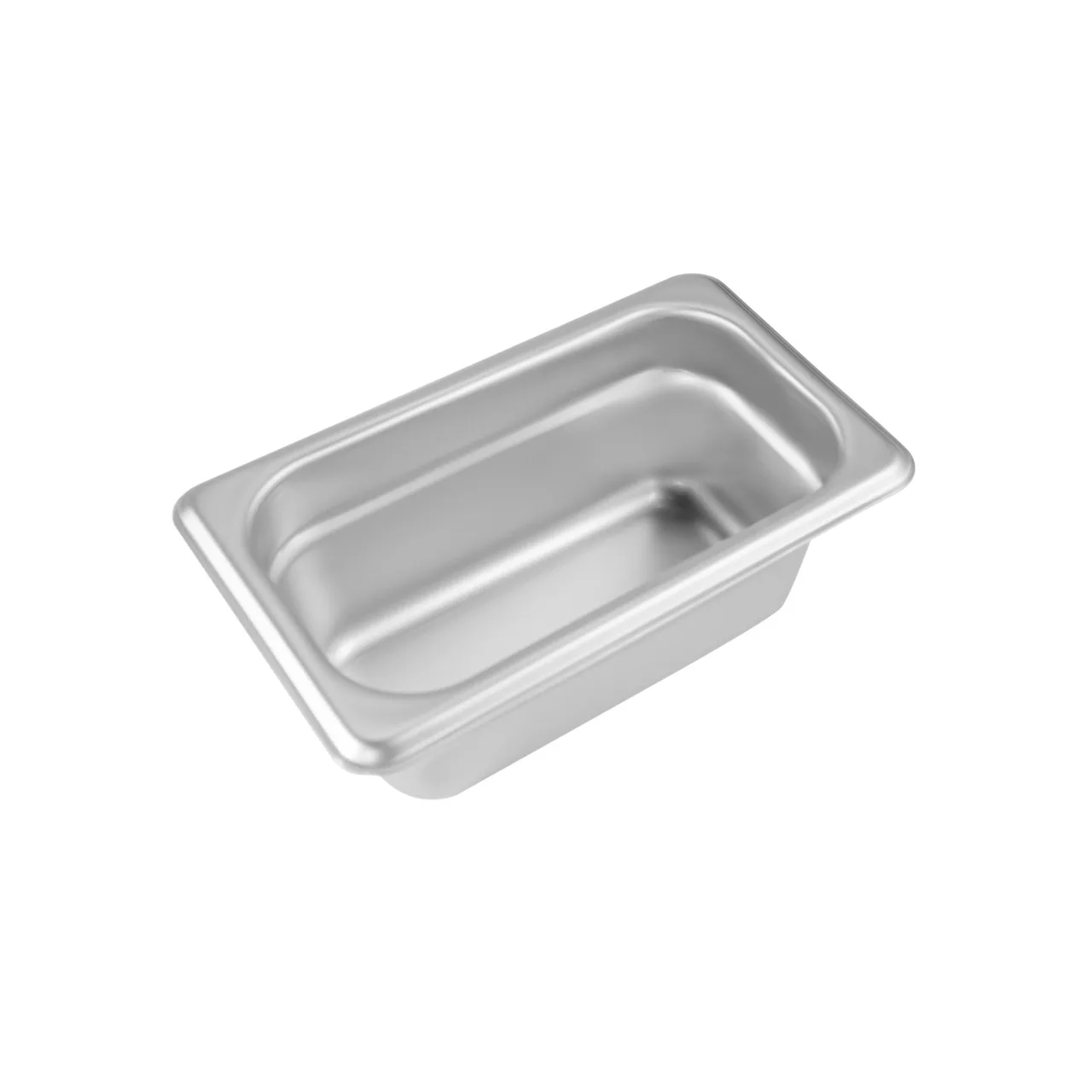 CAC China STPN-25-2 Stainless Steel Steam Table Pan, 1/9-size, 2-1/2" deep, Anti-Jam, Stacking Lug