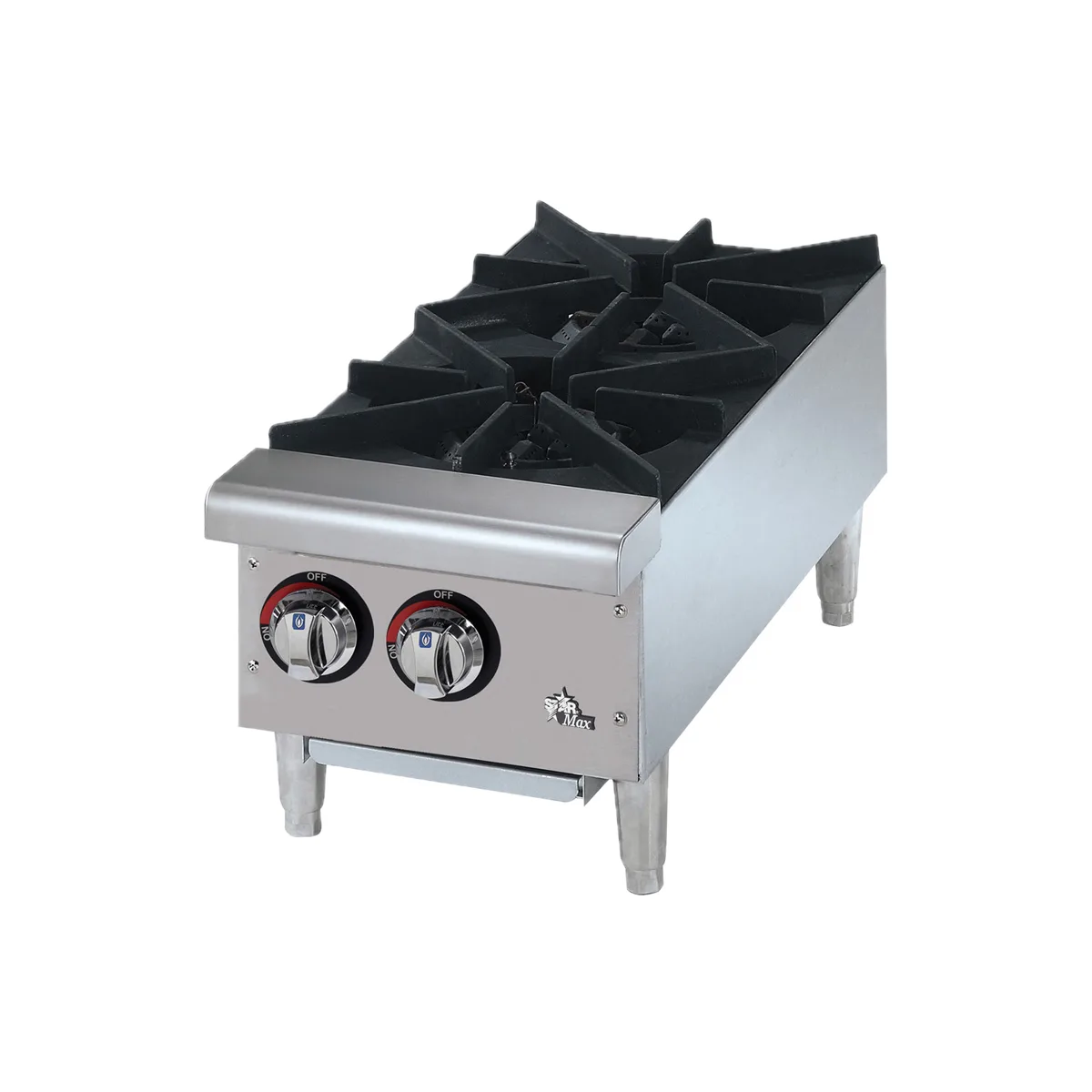 Star 602HF 12" Countertop Gas Hotplate with (2) Burners, Manual Controls, 50.000 BTU