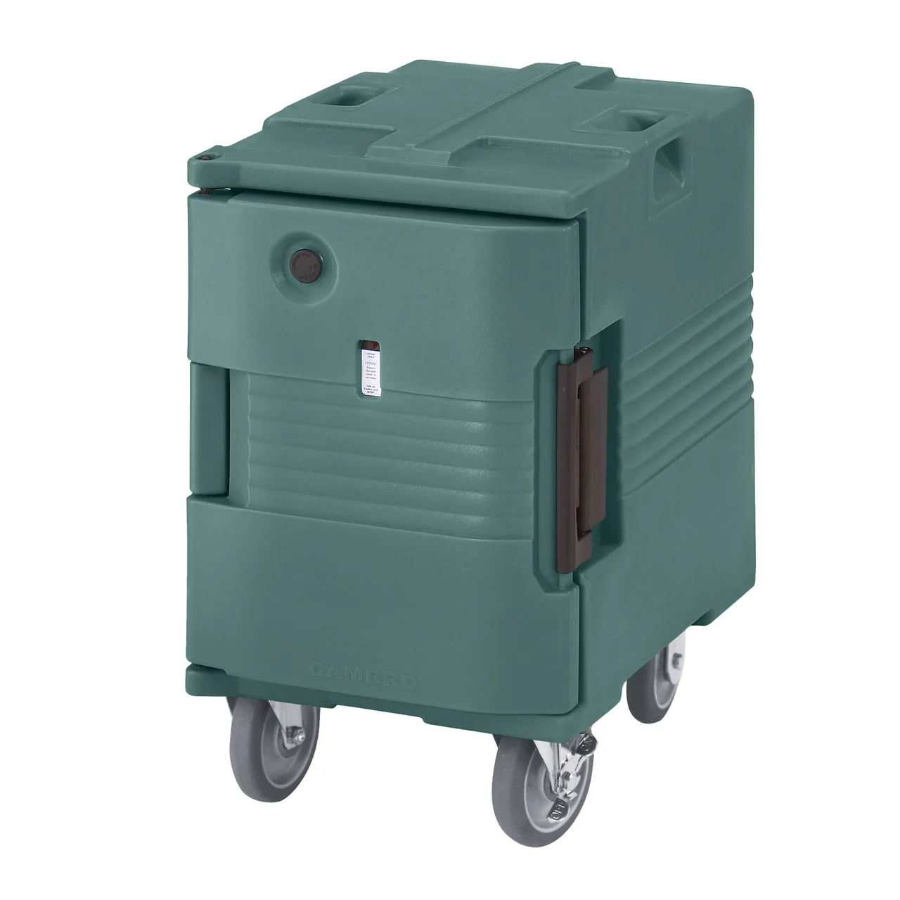 Cambro UPCHW400192 Heated Ultra Pan Carrier, 1-Section, Solid Door, 18"W×26"D×31"H, Granite Green, Holds 6×2½", 4×4½", 3×6", 2×8" Pans, 110V 230W