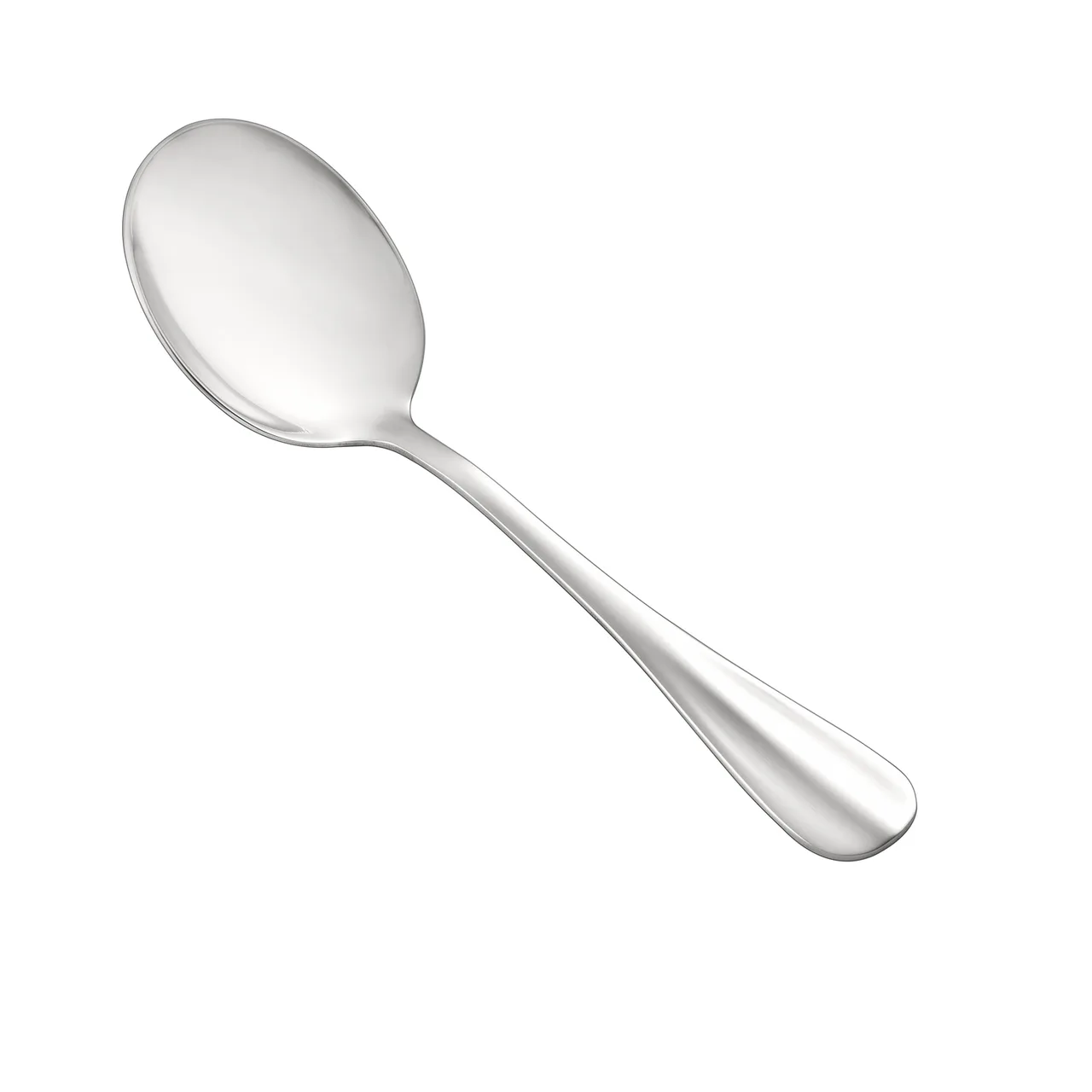 CAC China 8005-04 Soup Bouillon Spoon, 7" Length, Extra Heavy, 18/8 Stainless Steel - 1 Dozen