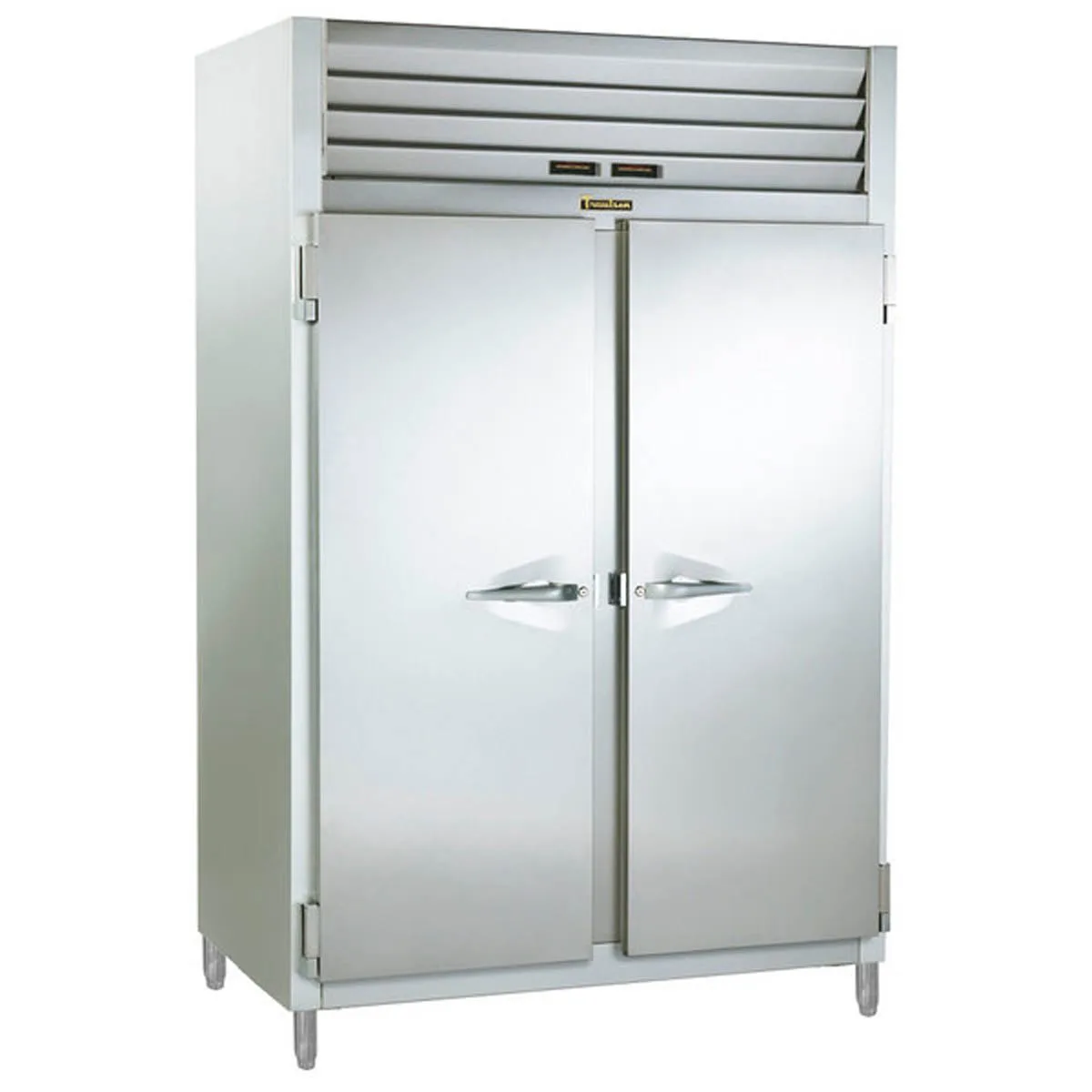 Traulsen RDT232WUT-FHS 58" 2-Section Reach-In Refrigerator Freezer Combo w/ 2 Solid Doors, All Stainless Steel