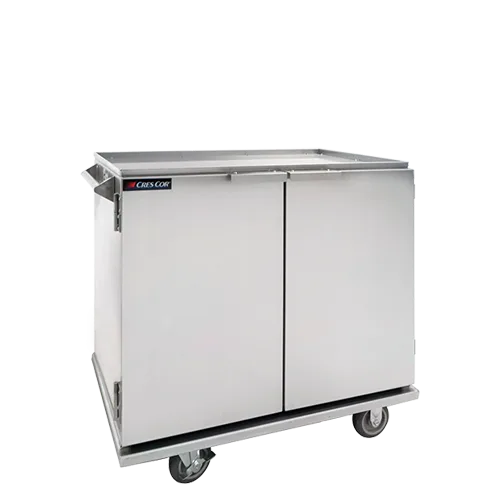 Cres Cor 101172A Mobile Enclosed In-Suite Service Cart w/ 3 Shelves