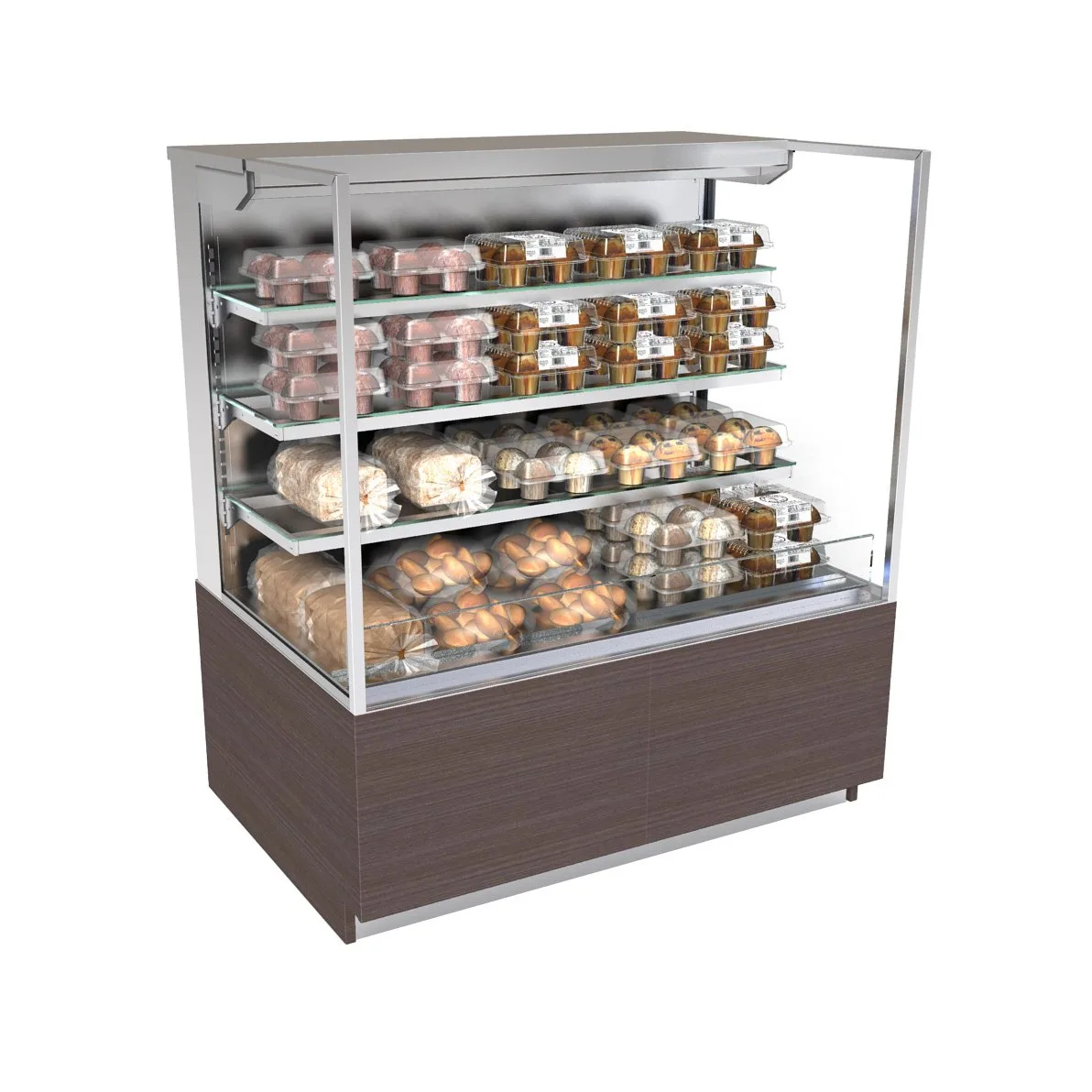 Structural Concepts NR3655DSSV 36" Reveal® Self-Service Non-Refrigerated Case, Freestanding