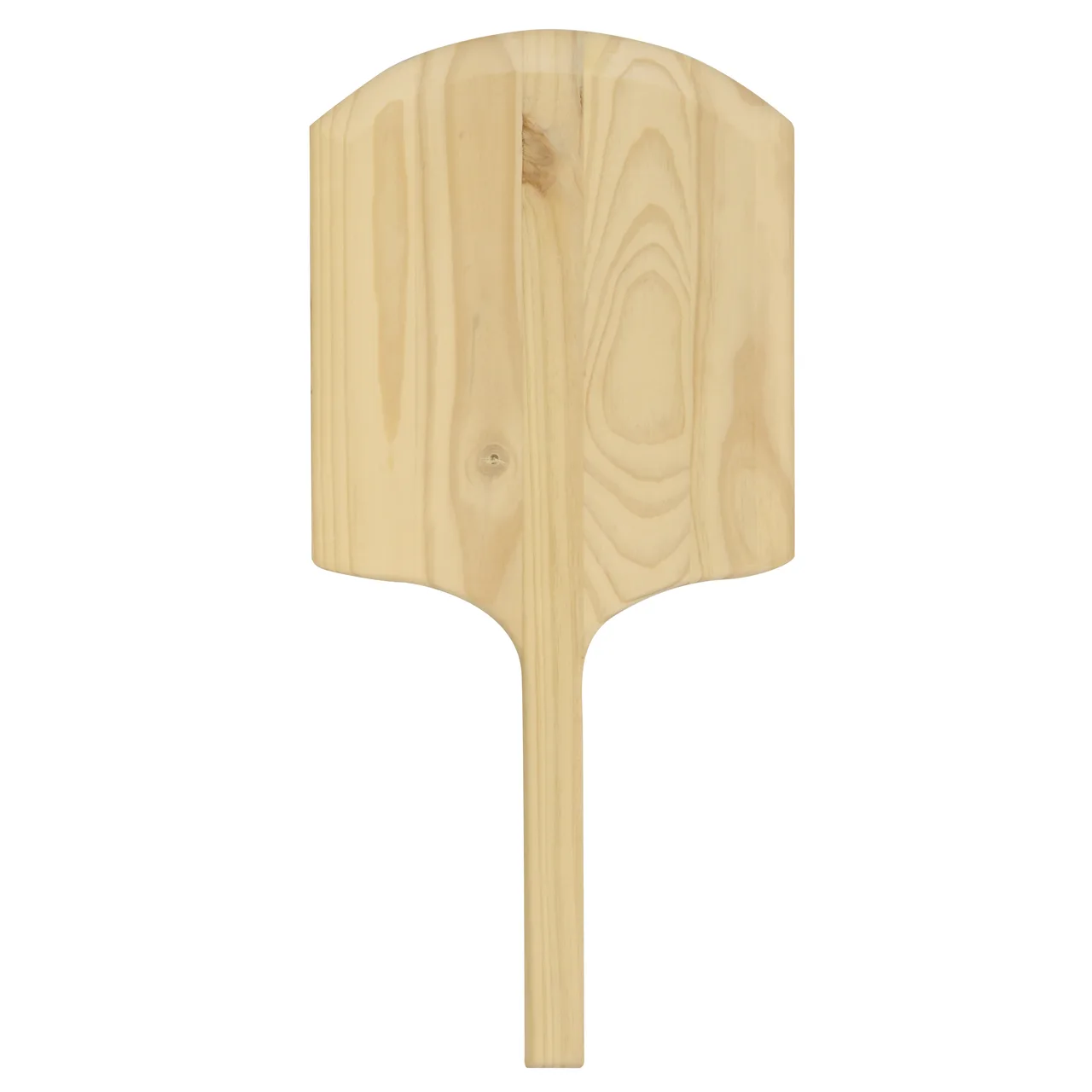Omcan USA 80604 Pizza Peel – 14" x 16" Rectangular Wood Blade, Tapered, 30" Length, Wood Handle