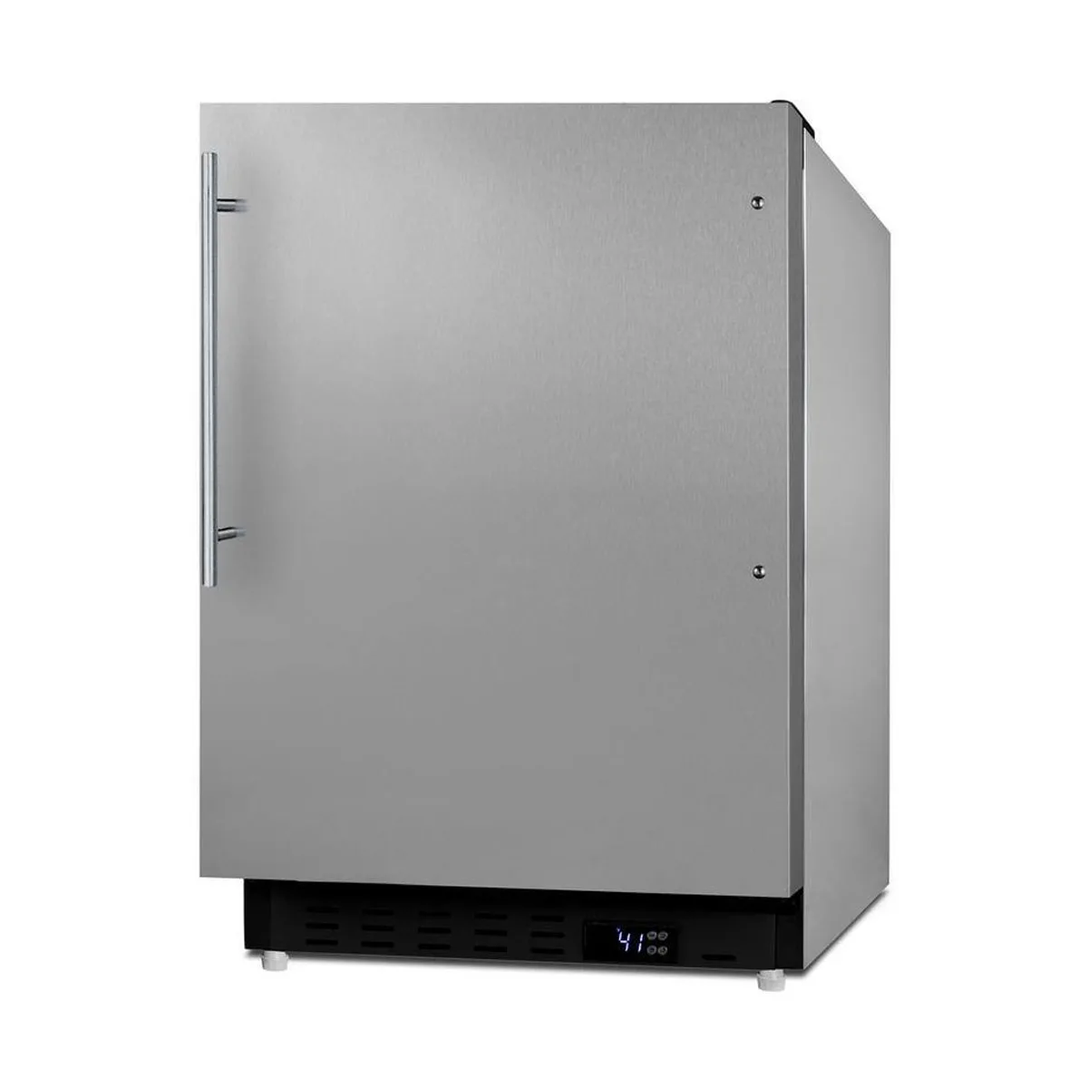 Summit ALR47BCSSHV 20" Built-in or Freestanding Undercounter Refrigerator, Stainless Steel, Pro-Style Handle, 3.5 cu. ft.