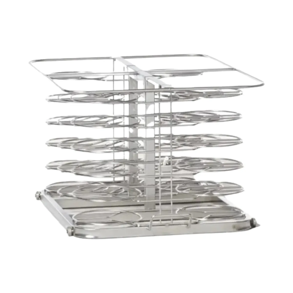 RATIONAL 60.62.017 Mobile Plate Rack with 34 Plates Capacity and 6-Full Size Pro/Classic