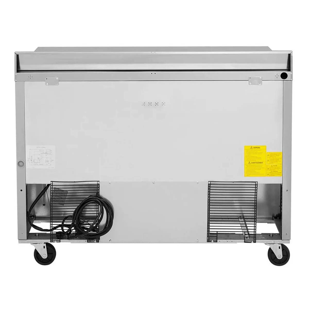 Turbo Air TWF-48SD-N 48" 2-Section Worktop Freezer w/ 2 Doors, 12 cu. ft.