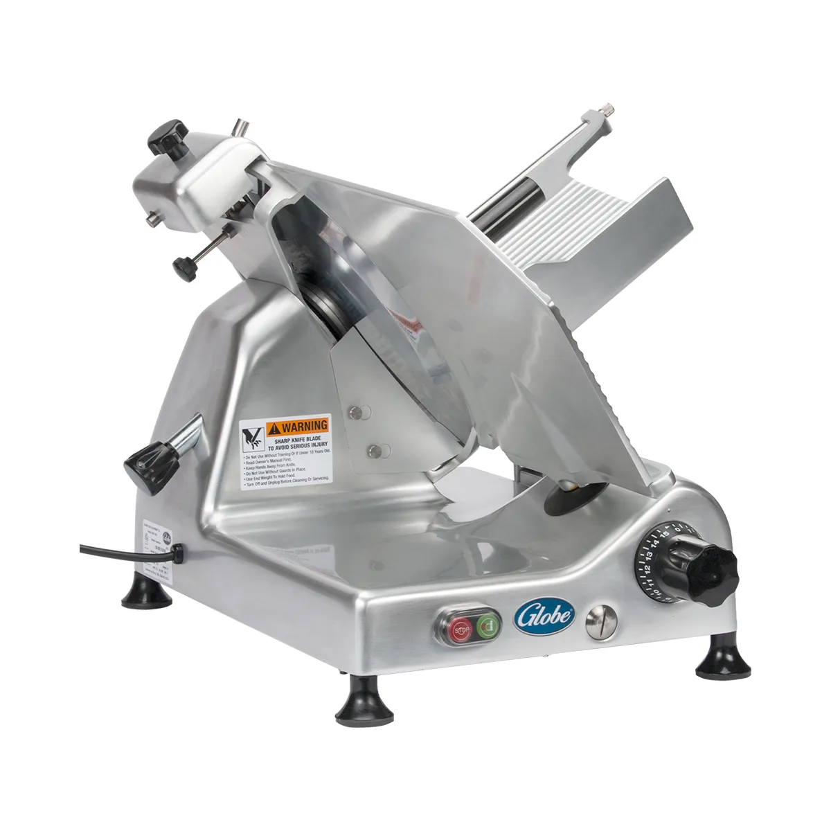 Globe G14 G-Series 14" Medium-Duty Manual Meat Slicer, Belt-Driven, 1/2 HP