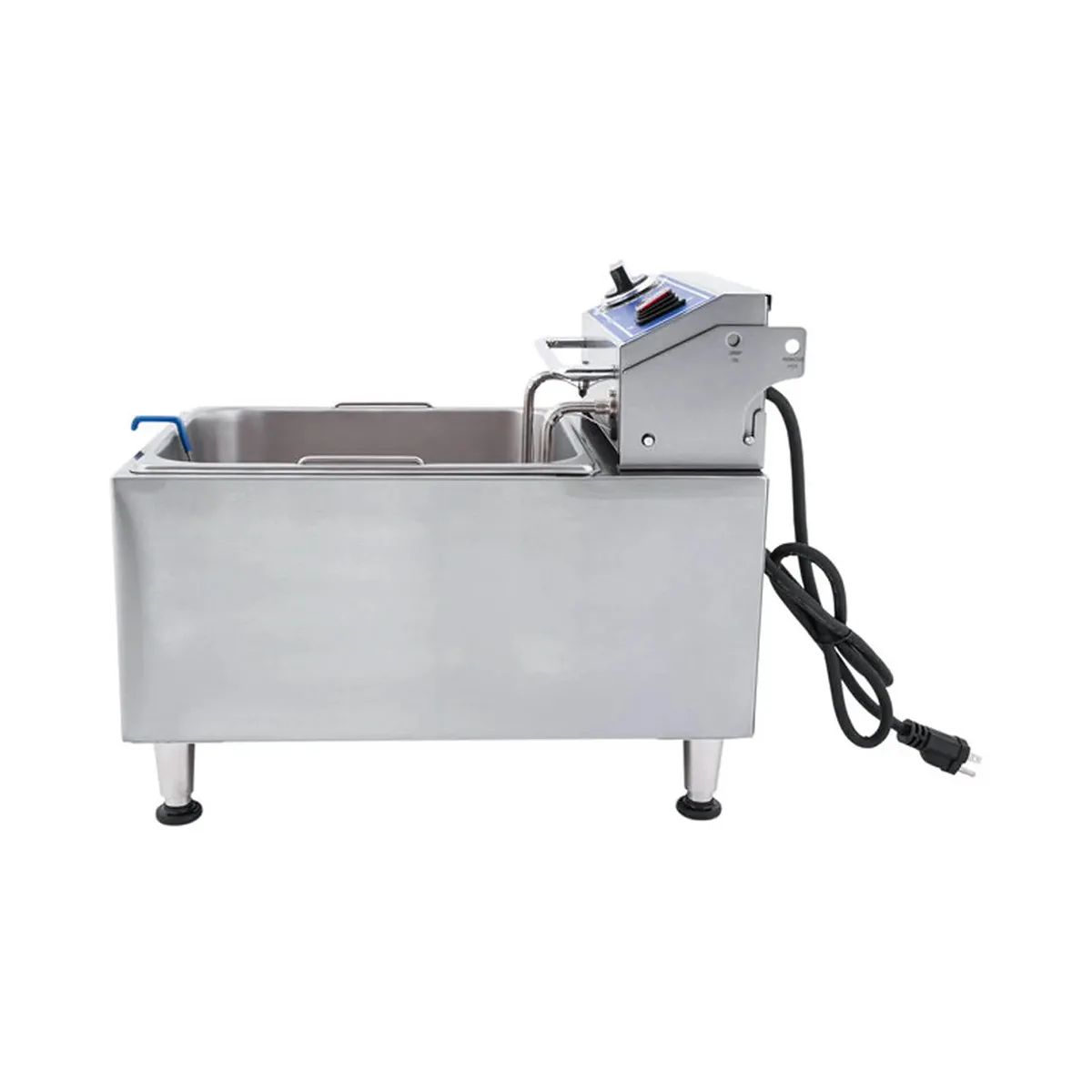 Globe PF10E Full Pot Countertop Electric Fryer with 10 lbs Capacity, 2 Baskets, 1.7 kW, 120v
