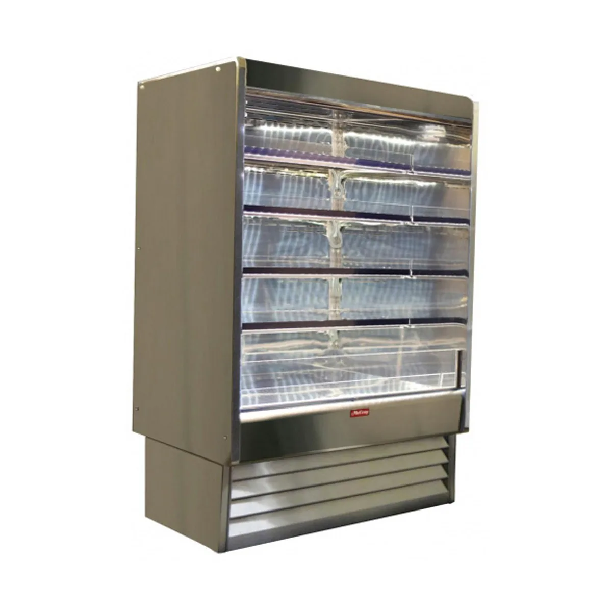 Howard-McCray R-OD35E-5-SL-S 63" Multi-Purpose Open Air Merchandiser, Stainless Steel