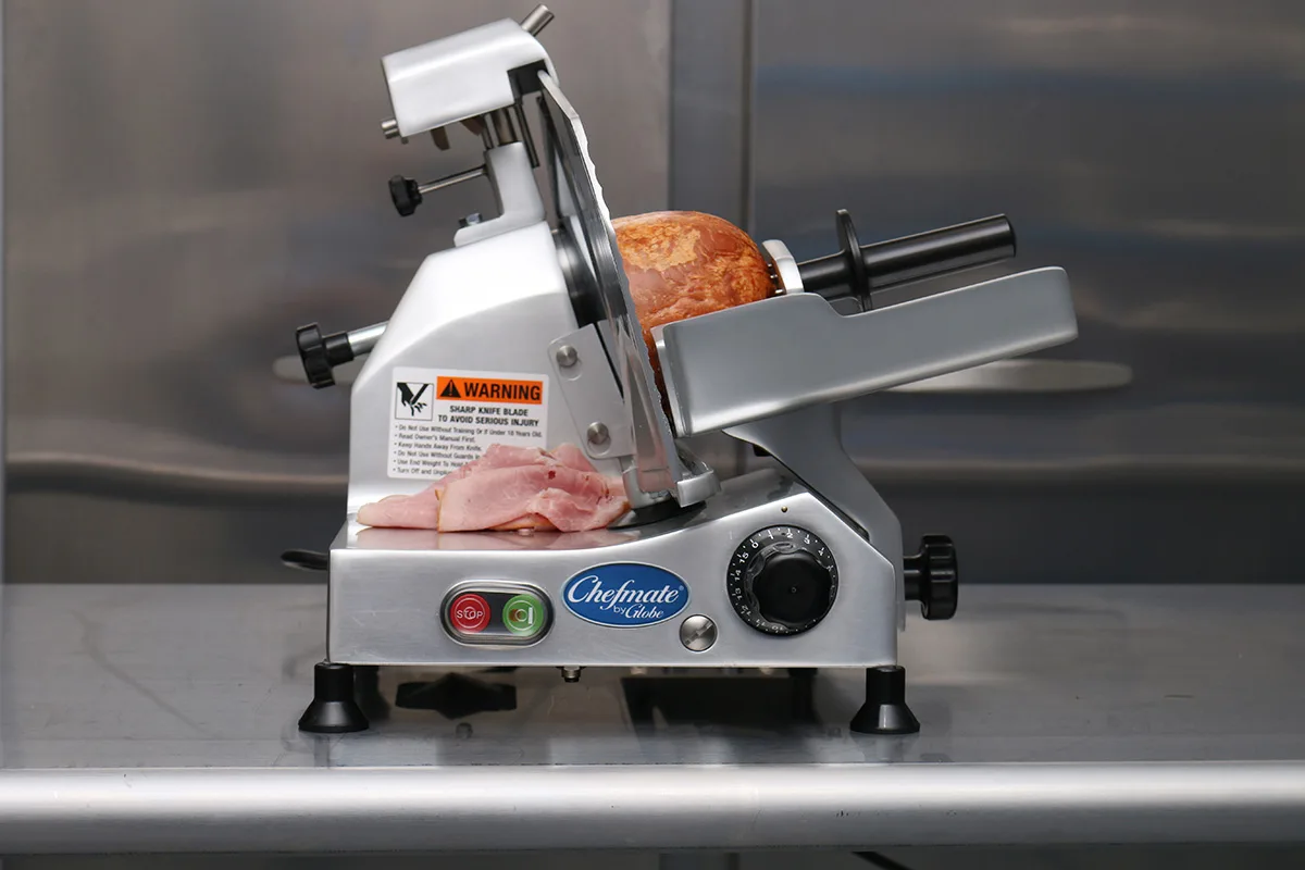 Globe C12 Chefmate Series 12" Manual Meat Slicer, Belt-Driven, 1/3 HP