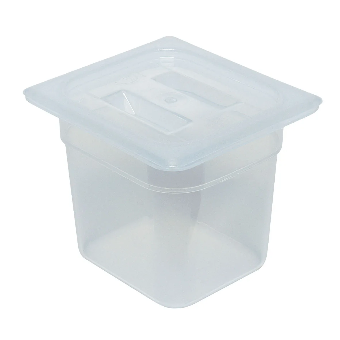 Cambro 60PPCH190 1/6 Size Handled Translucent Polypropylene Lid, NSF