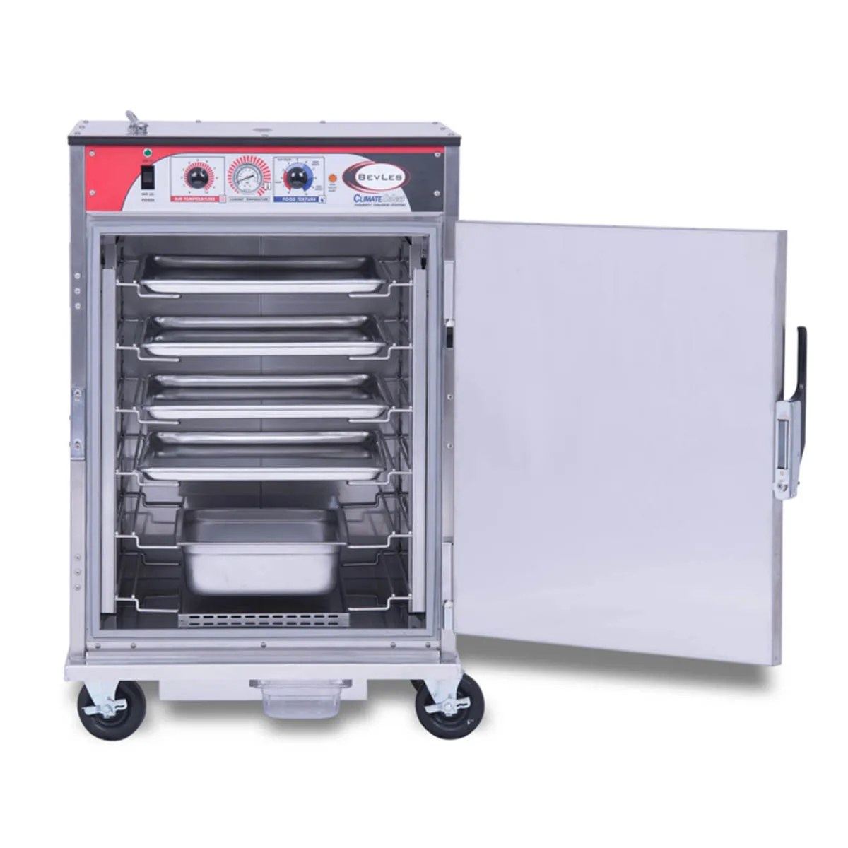 BevLes HCSS44W61 Half Height İnsulated Climate Select Heated Cabinet (1) Solid Door, Universal Width, 115V