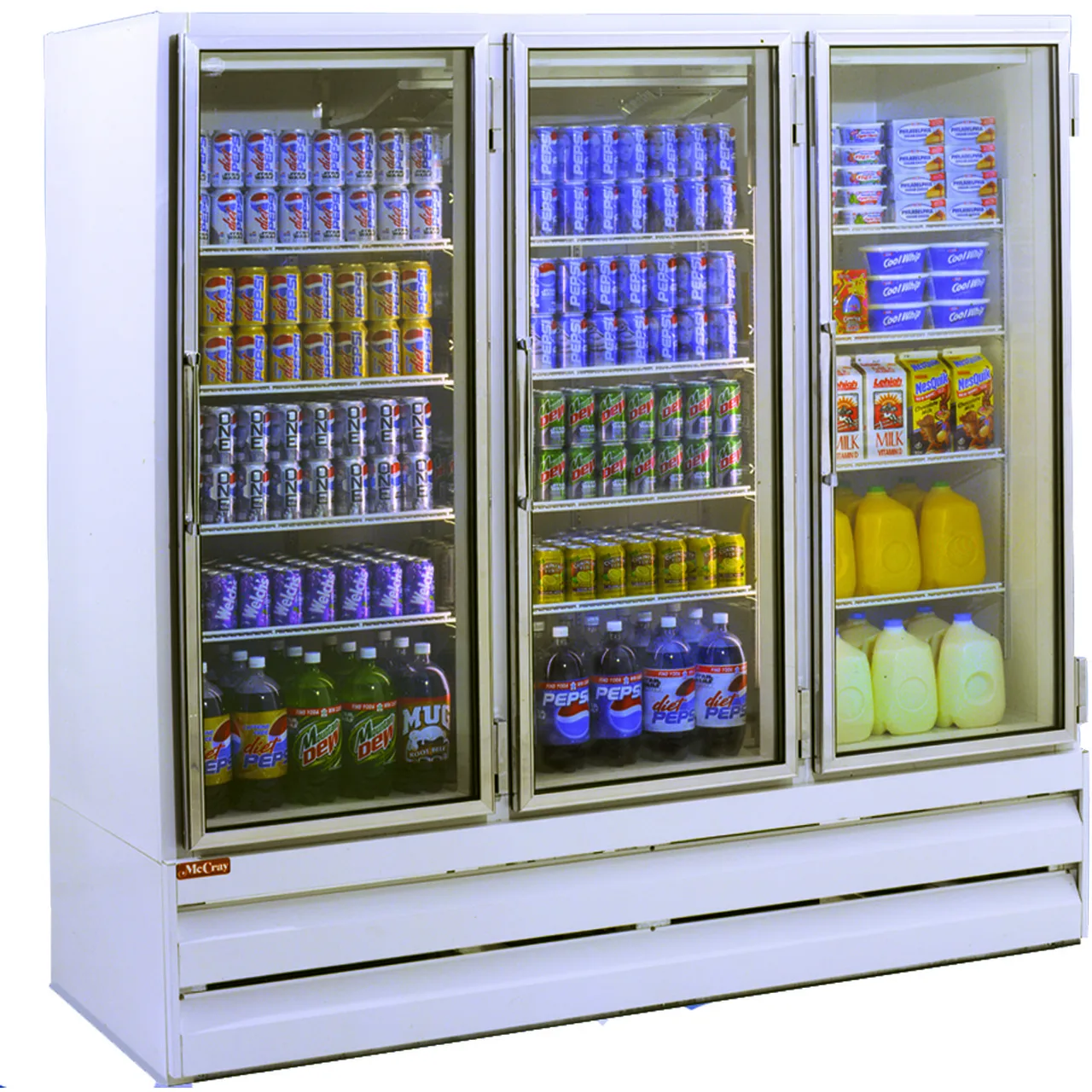 Howard-McCray GF75BM-FF 78" 3 Glass Door Freezer Merchandiser in White, 75 cu. ft.