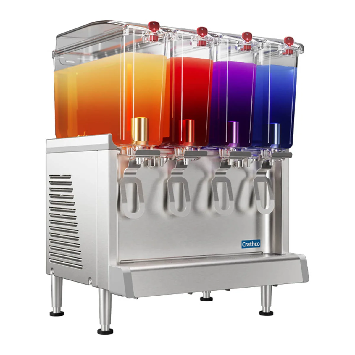 Crathco CS-4E-16-290 Beverage Dispenser with 4 Bowls / Agitator Type - 2.4 Gal (each) - 1/10 Hp