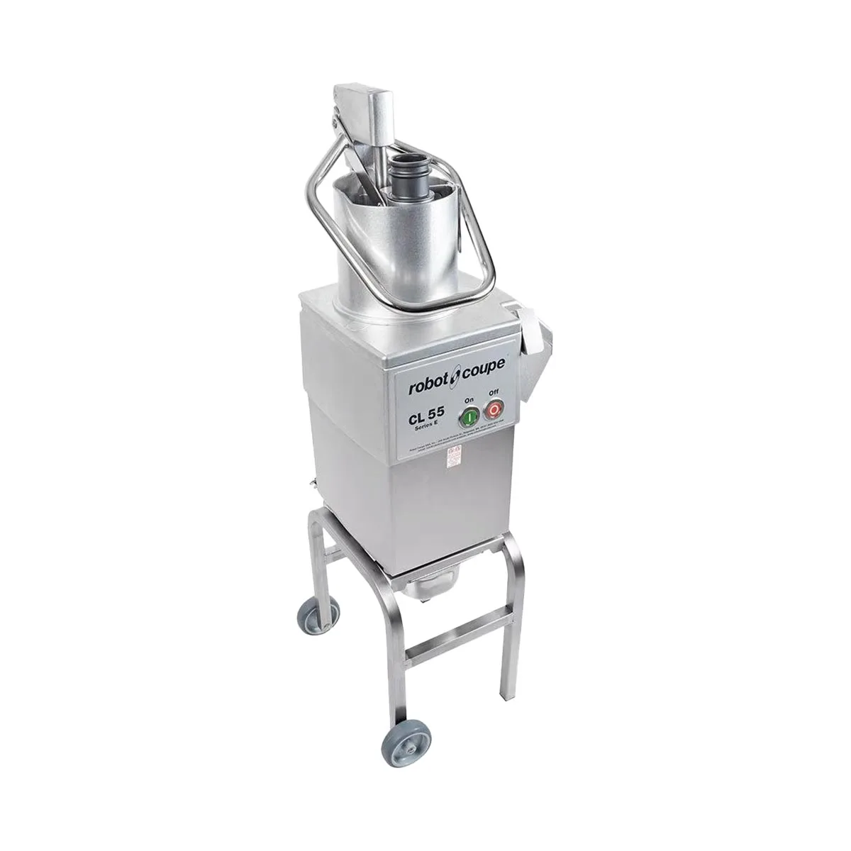 Robot Coupe CL55E Continuous Feed Food Processor with 2 Discs and 2 1/2 hp, 2645 lbs/hr