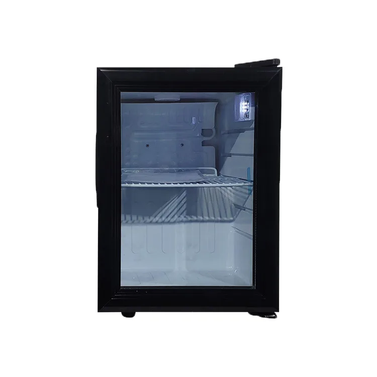 Omcan USA 44527 Countertop Glass Door Refrigerator, 16" Black, 0.75 cu ft, 32‑50°F Range, R600a, 110V