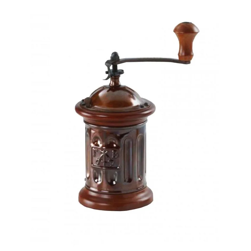 Omcan USA 43679 Coffee Grinder, 100g Hopper, Steel Mechanism, Beech Wood & Steel, Made in Italy