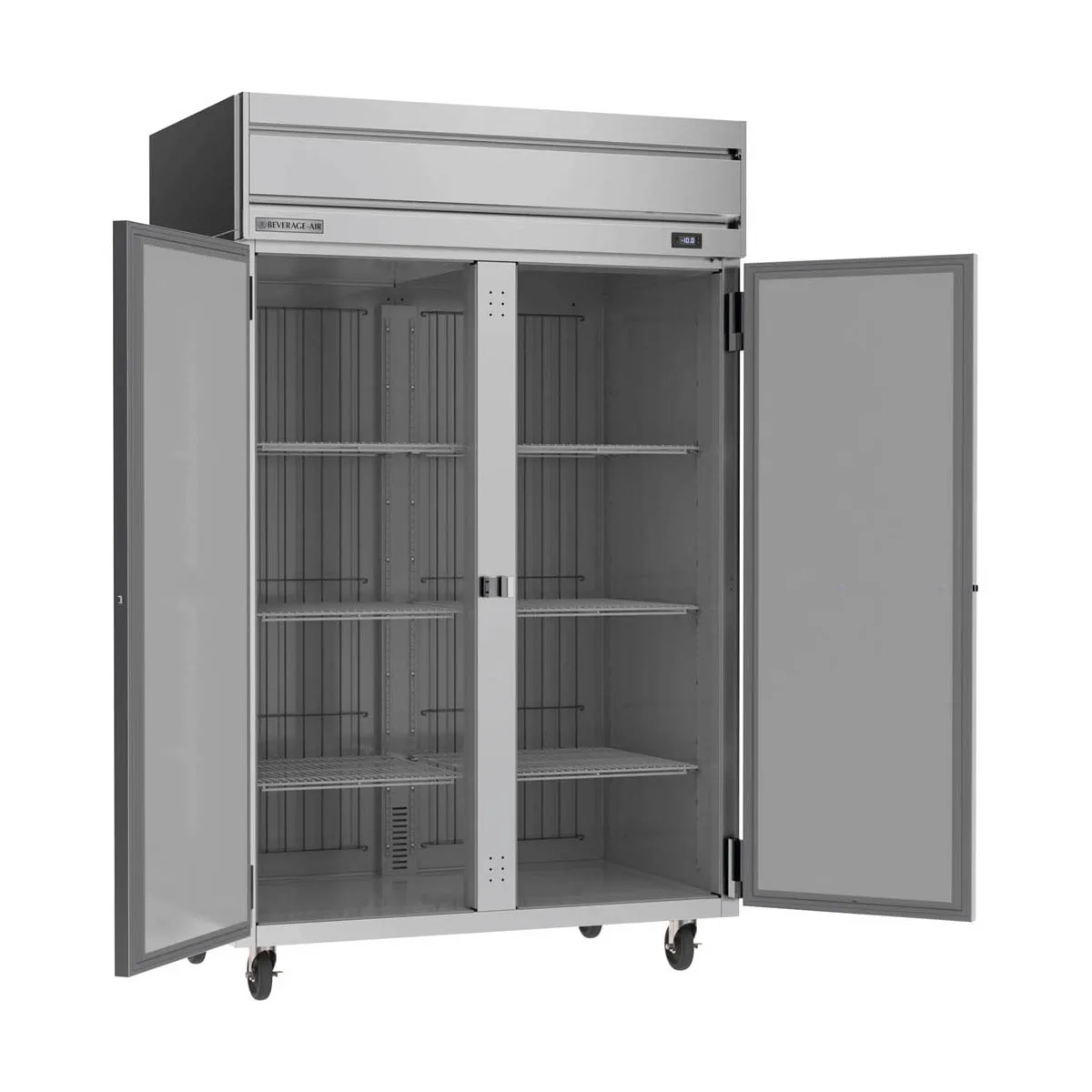 Beverage Air HFP2HC-1S 52" 2-Solid Door Reach-In Freezer, Top Mounted, 45.2 cu. ft., Stainless Steel Front