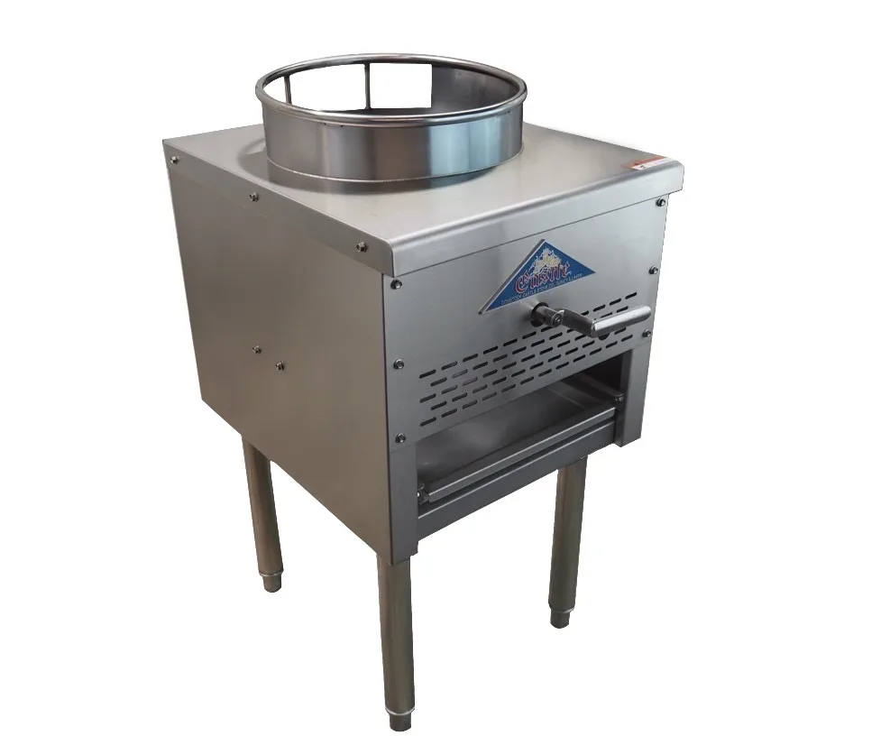 Comstock-Castle CS-WOK-1 Gas Wok Range w/ (1) Bowl, Jet Burner, 13" Wok Ring, Knee "L" Lever Controls, 95.000 BTU