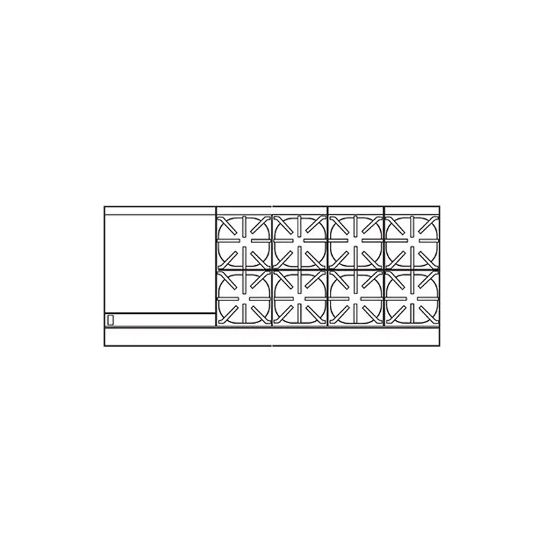 Imperial IR-8-G24-C-XB 72" Gas Restaurant Range