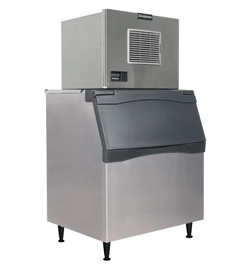 Scotsman MC0630SAX-32/B842S/KBT29 Air Cooled Half Cube 640 lb Ice Machine with Bin, 778 lb Storage