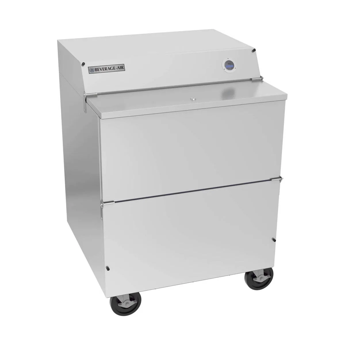 Beverage Air SMF34HC-1-S 34" Single Sided Milk Cooler, Forced Air, 8 Crates Capacity